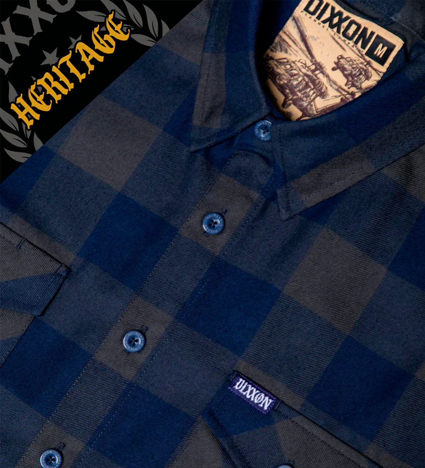 0 Dark 30 Flannel, Blue/Grey - Image 2