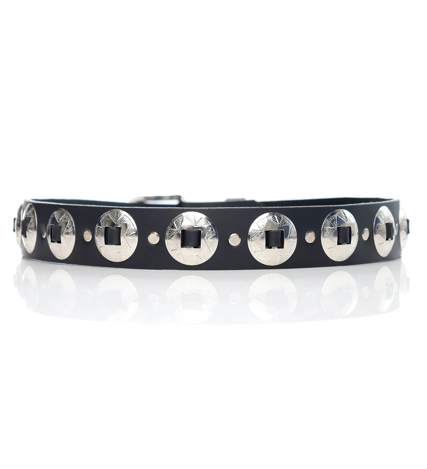 1 1/2" Belt w/ Conchos CB-3, Black
