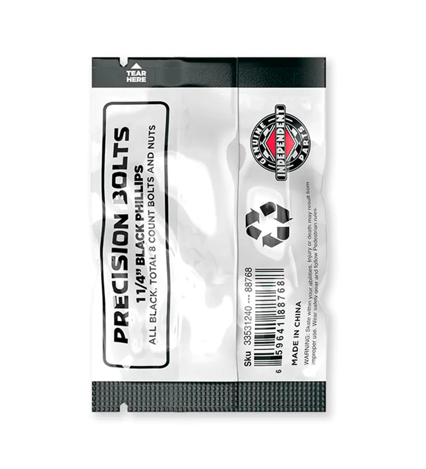 1.25" Phillips, Black - Image 3