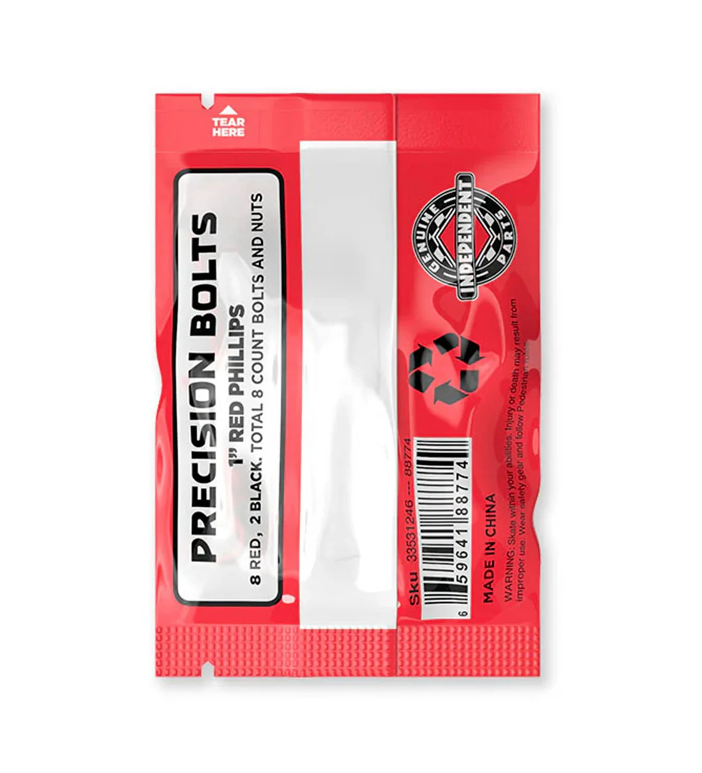 1'' Phillips w/ Tool, Red - Image 2