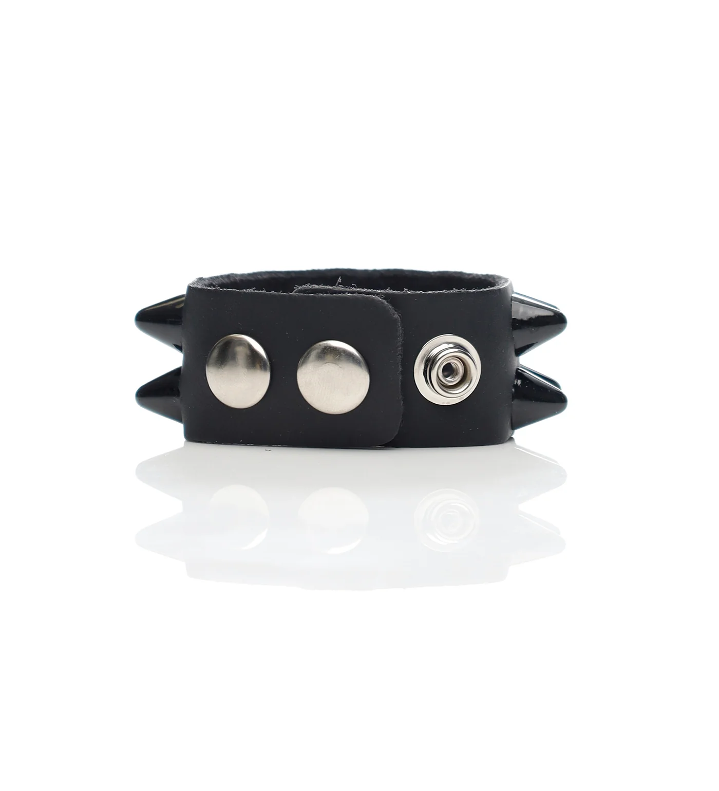 2 Row Large UK77 Bracelet, Black/Black - Image 2