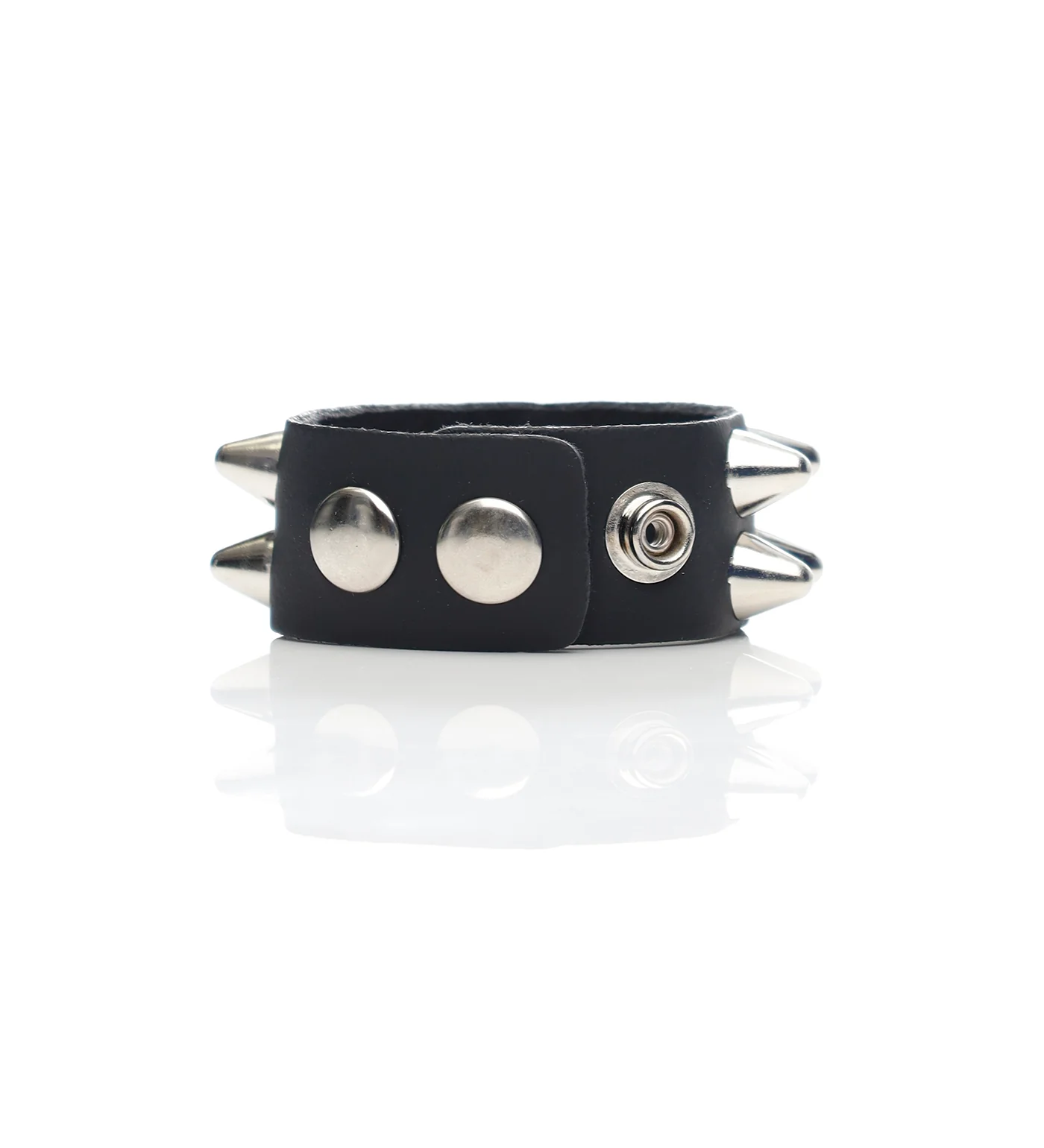 2 Row Large UK77 Bracelet, Black/Silver - Image 2