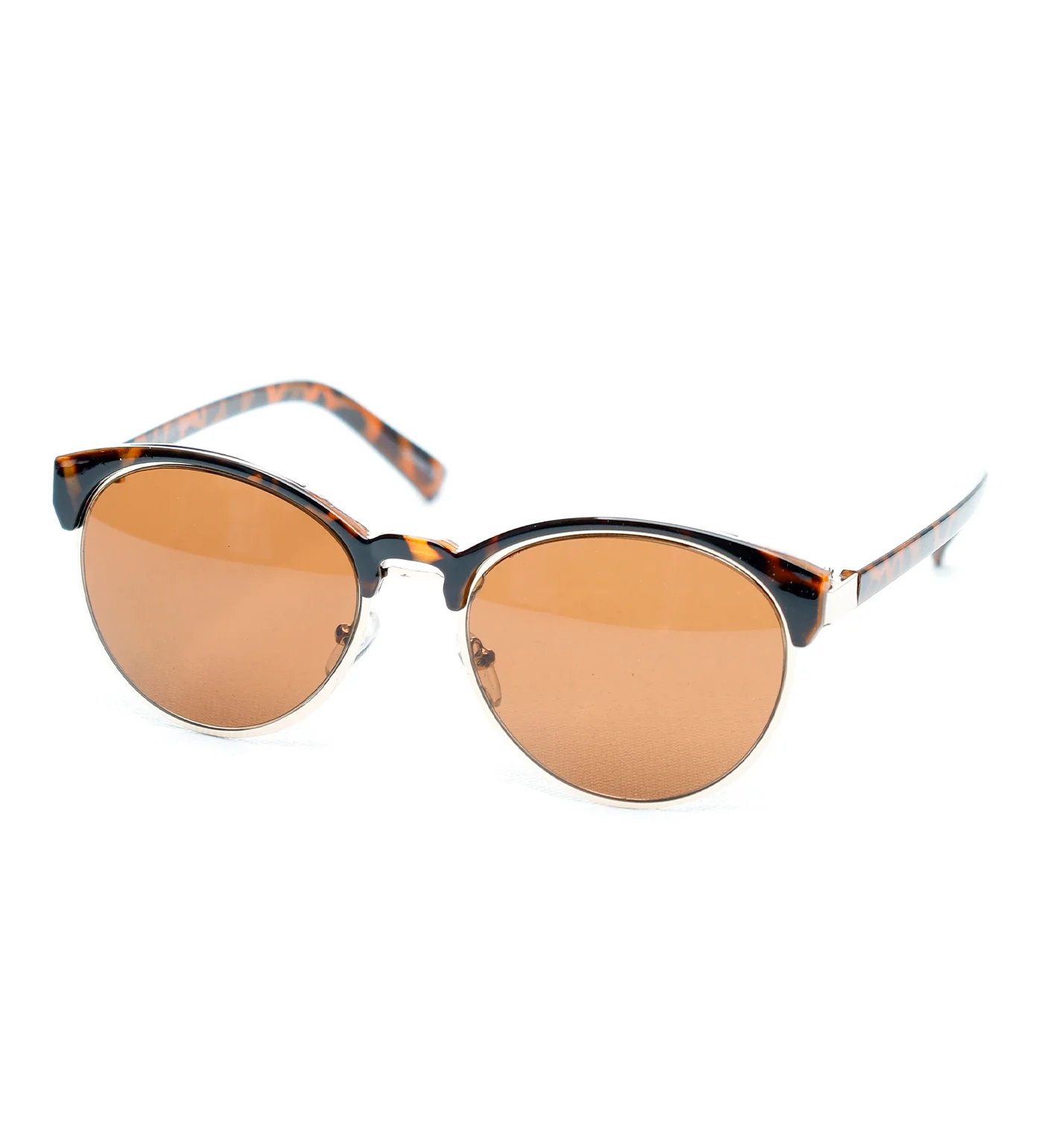 Metal Frame Clubmaster, Cheetah/ Silver