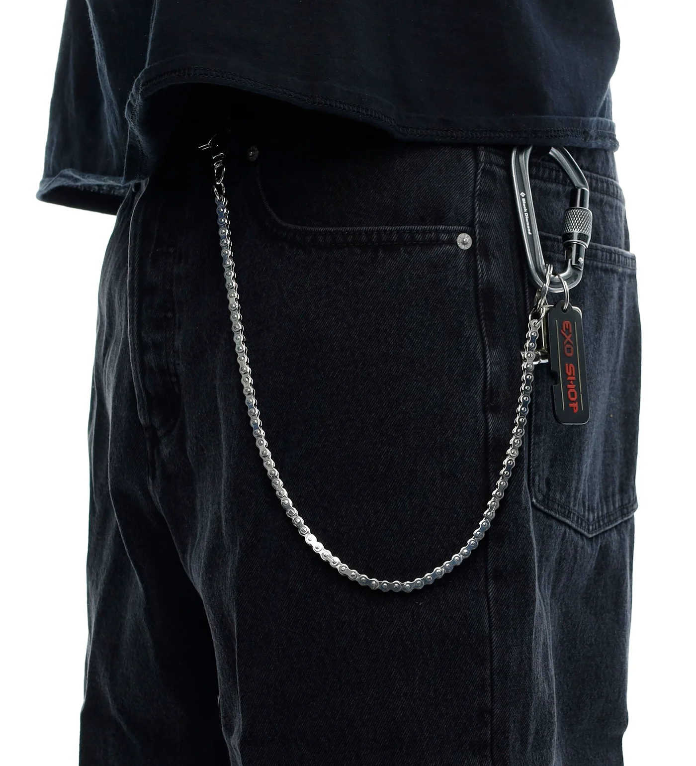 21'' Bike Wallet Chain, Silver - Image 2
