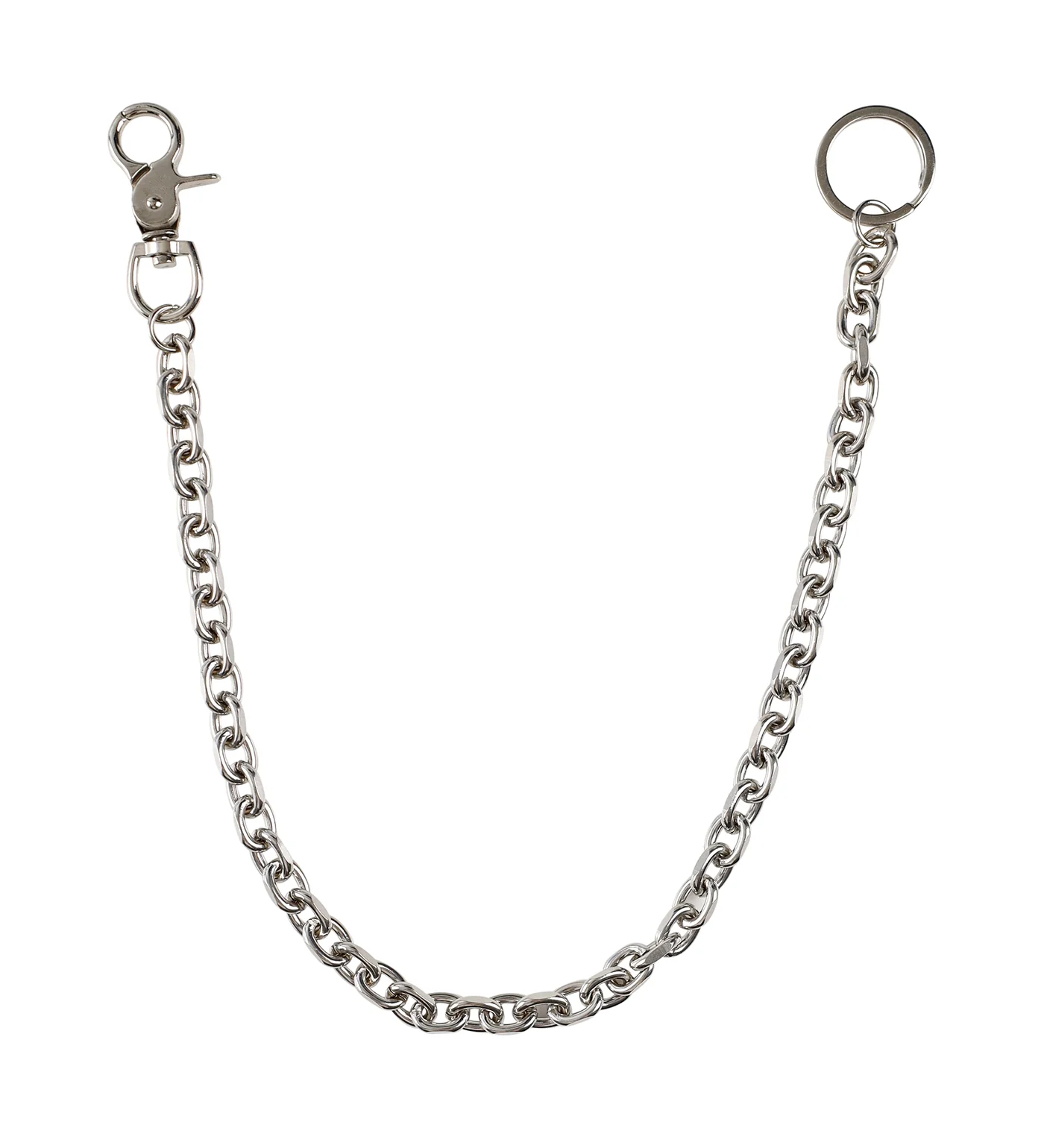 22'' Medium Links Wallet Chain, Silver