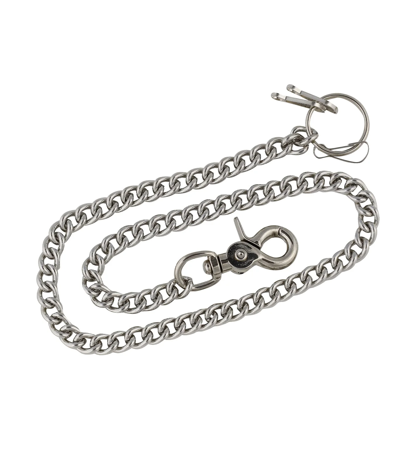 24" Chain W/ Claw Hook KC24, Silver