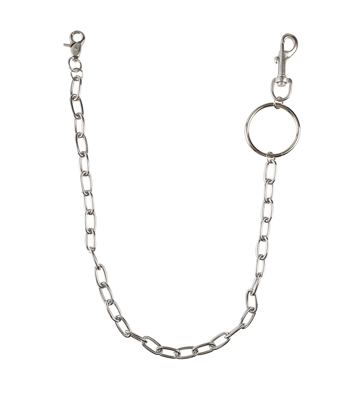 26'' Heavy Links Wallet Chain, Silver