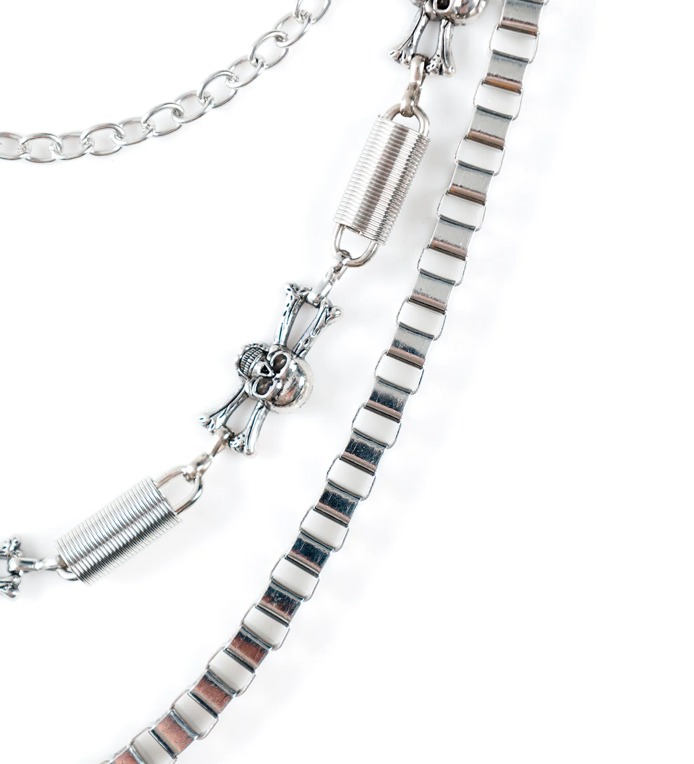 3 Chains Bones W.Spring , Silver - Image 2