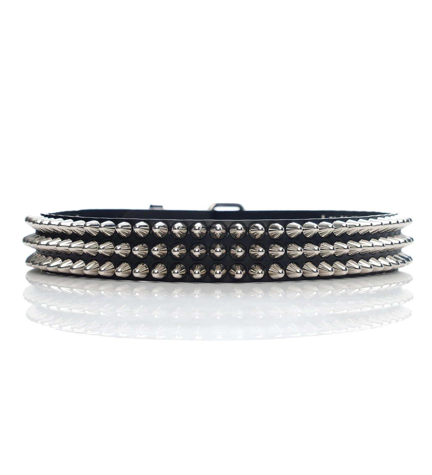 3 Row Large Conehead UK Studs, Silver