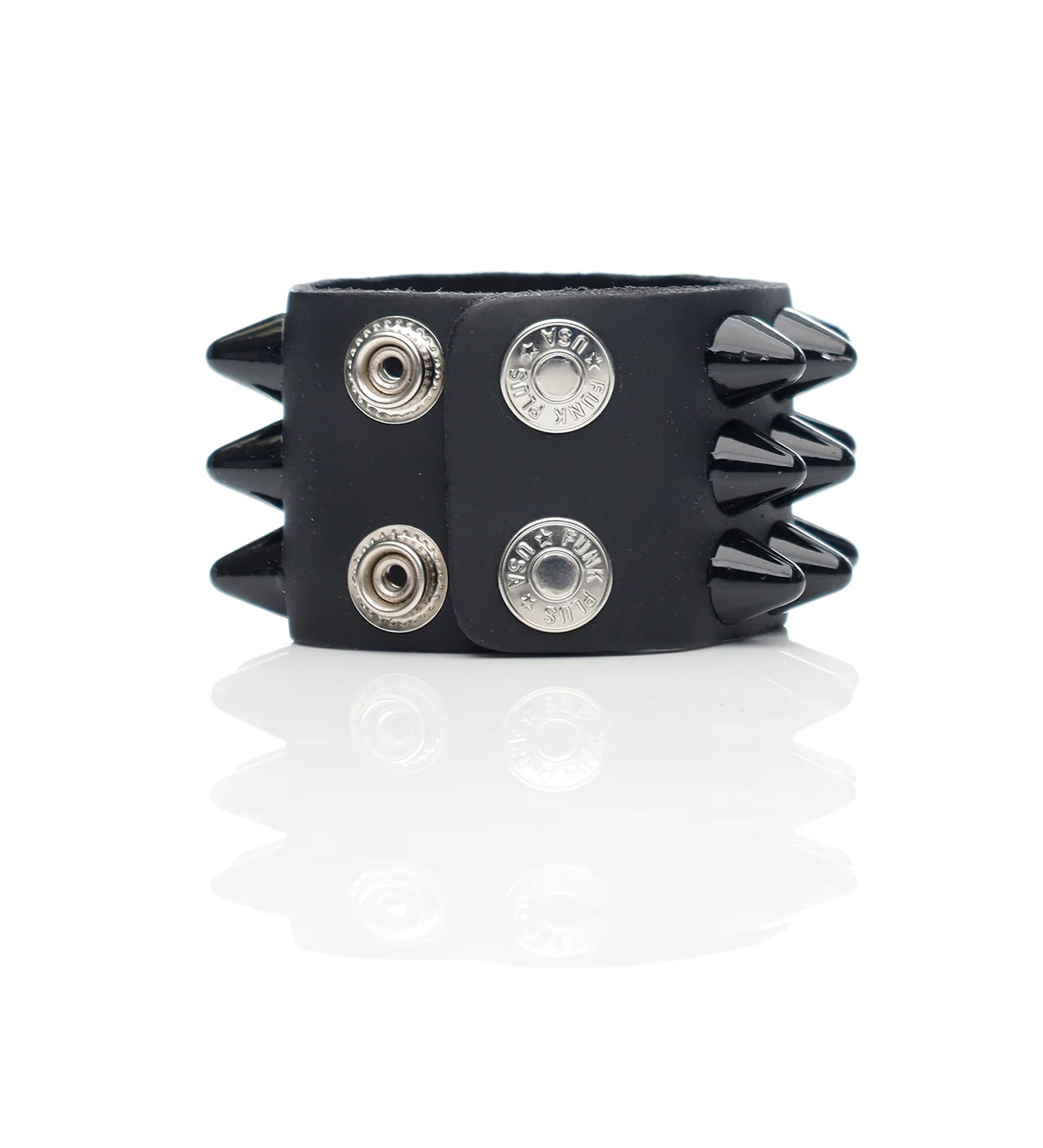 3 Row Large UK77 Bracelet, Black/Black - Image 2