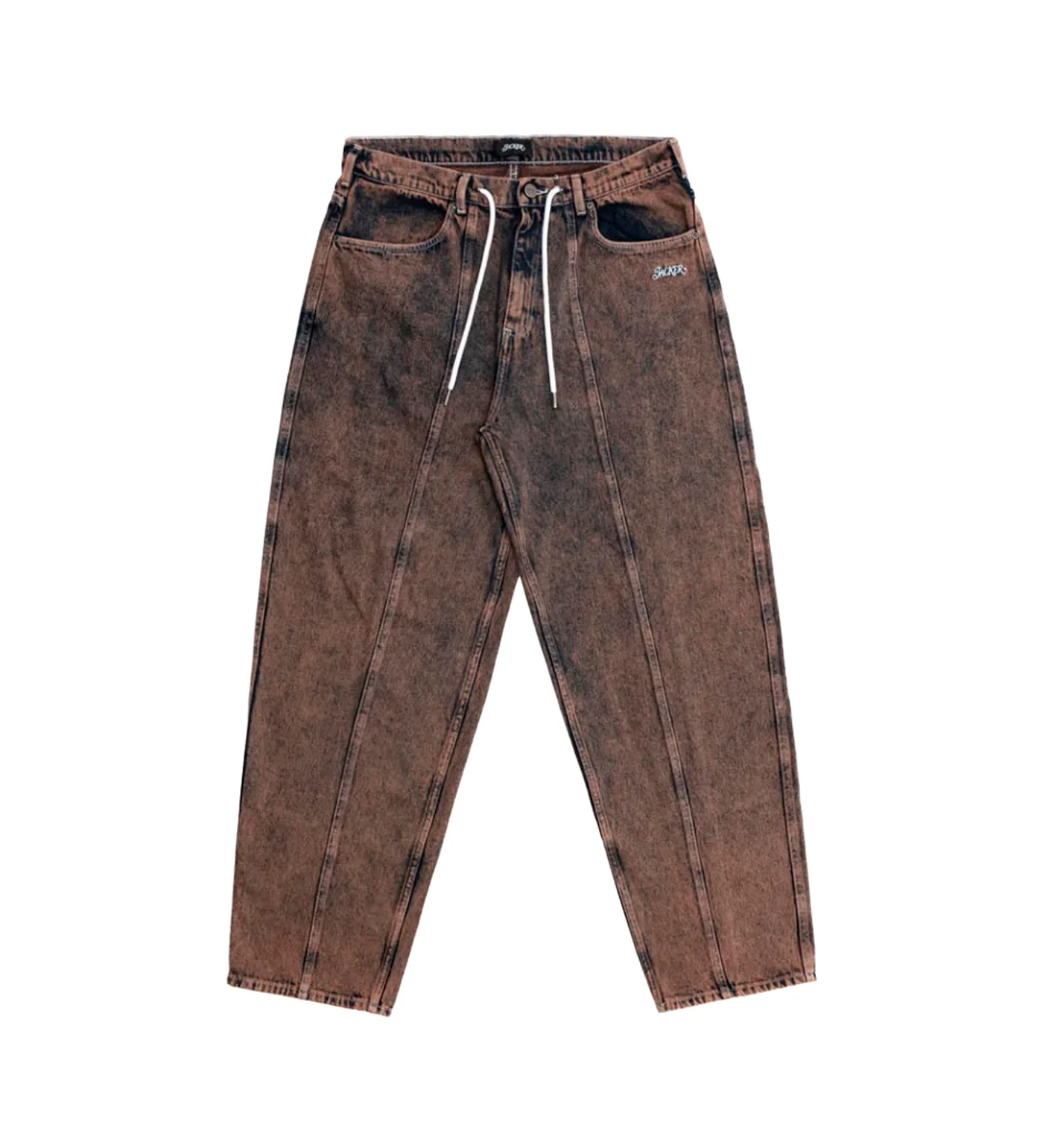 3 Stripes Dyed Denim, Brown