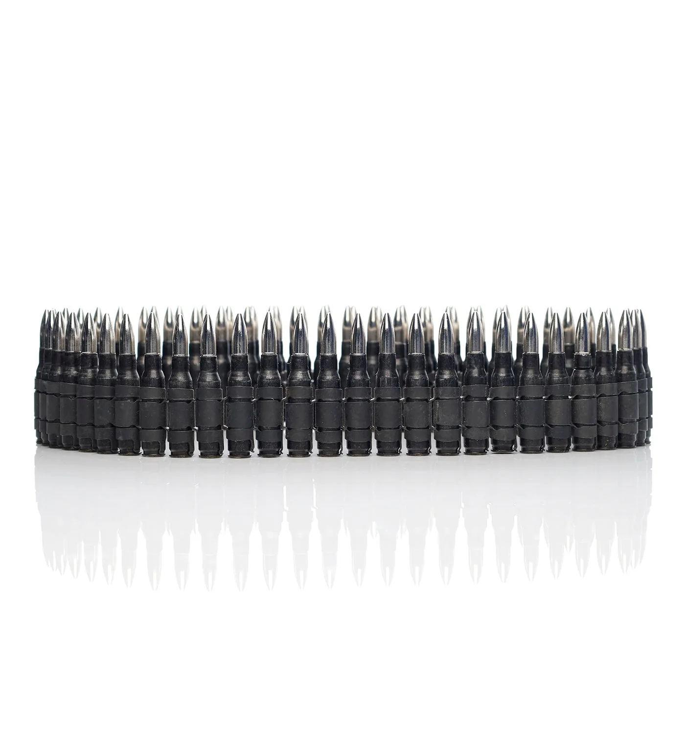 .308 Bullet Belt 42", Black Shell/Nickel Tip/Black links - Image 2