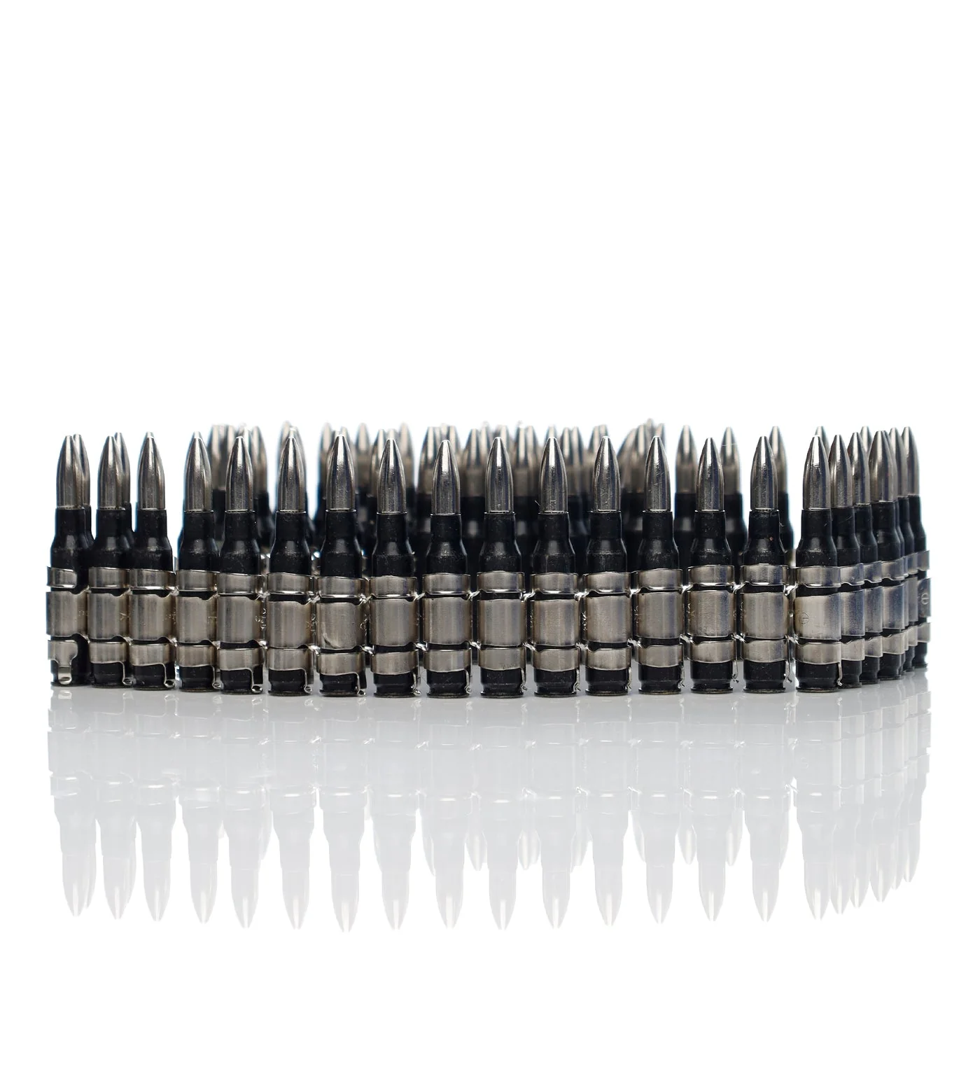 .308 Bullet Belt 42", Black Shell/Nickel Tip/Nicklel links - Image 2