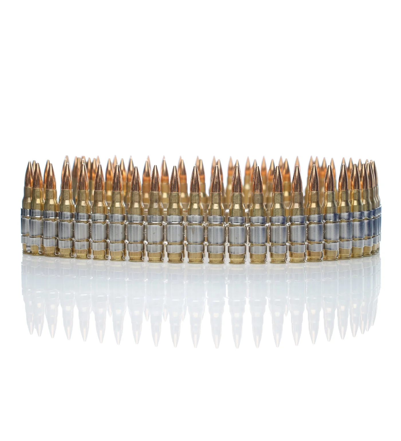 .308 Bullet Belt 42", Brass Shell/Cooper Tips/Nickel Links - Image 2