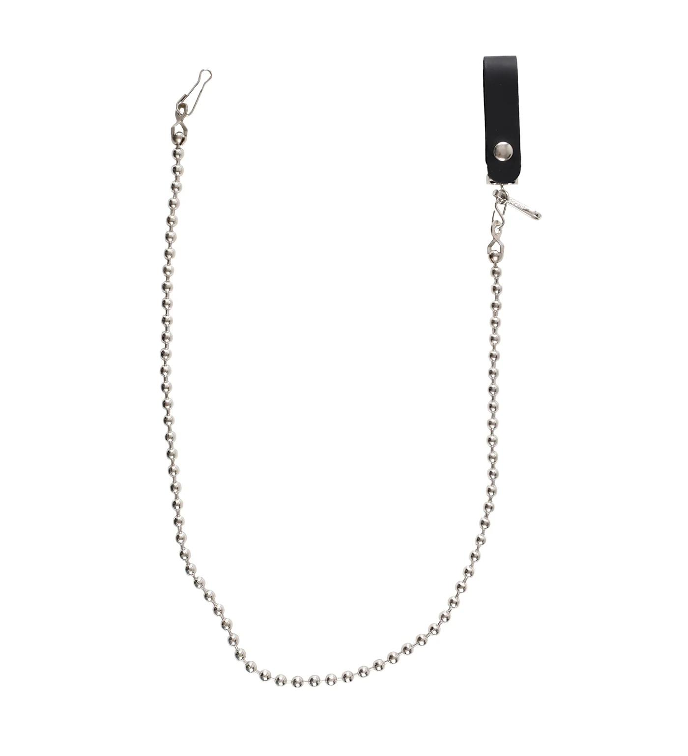 36" Ball Bead Wallet Chain, Silver