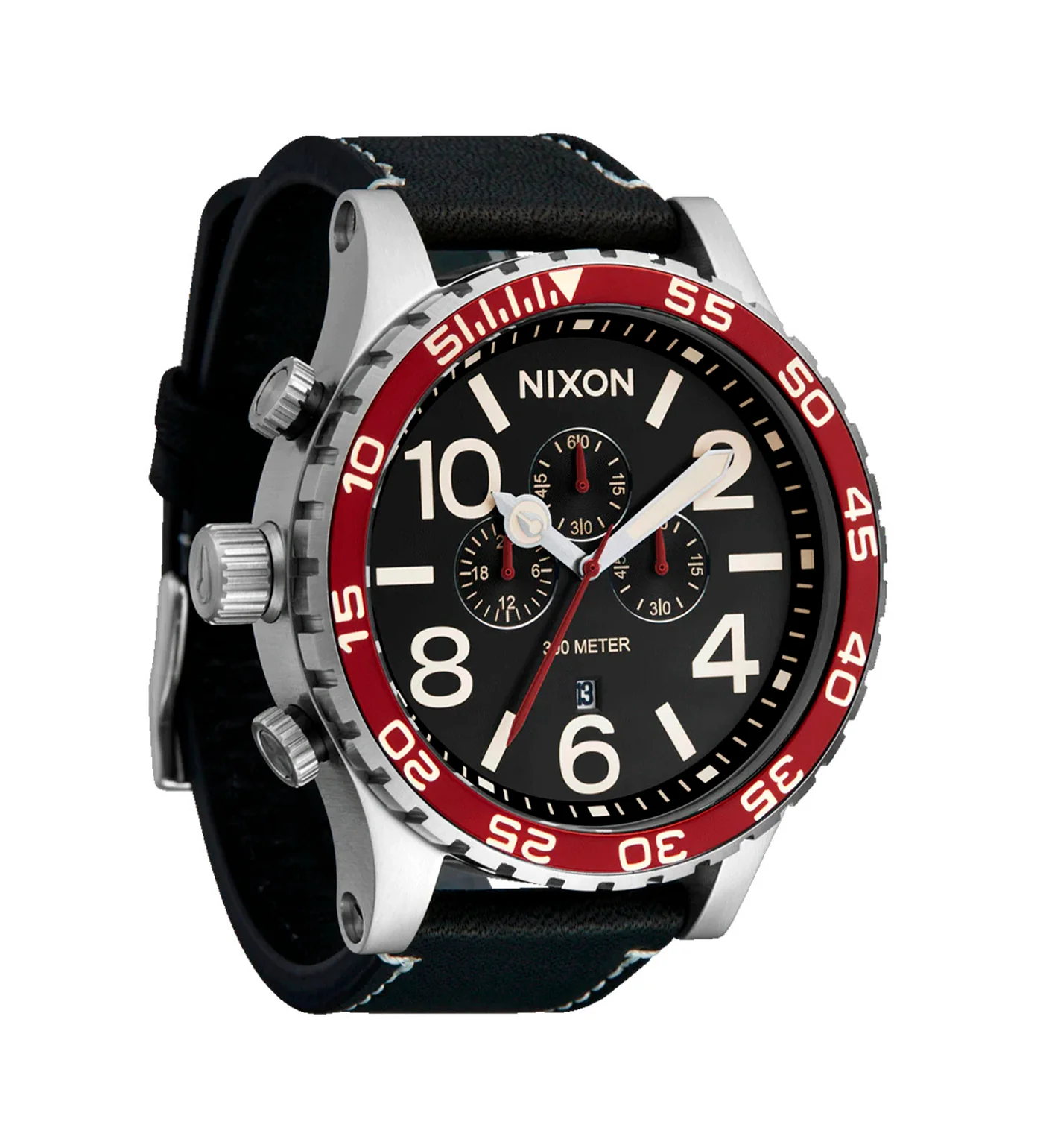 51-30 Chrono Leather, Silver/Black/Cranberry - Image 2