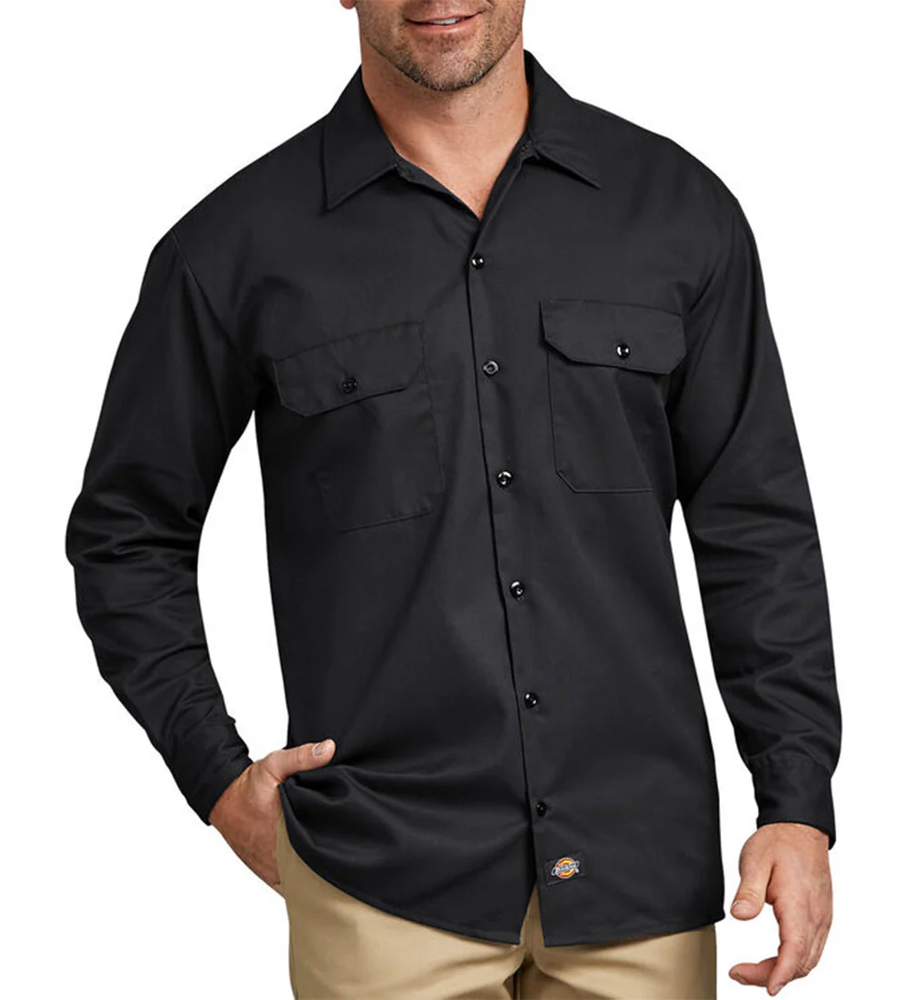 574 L/S Button, Black