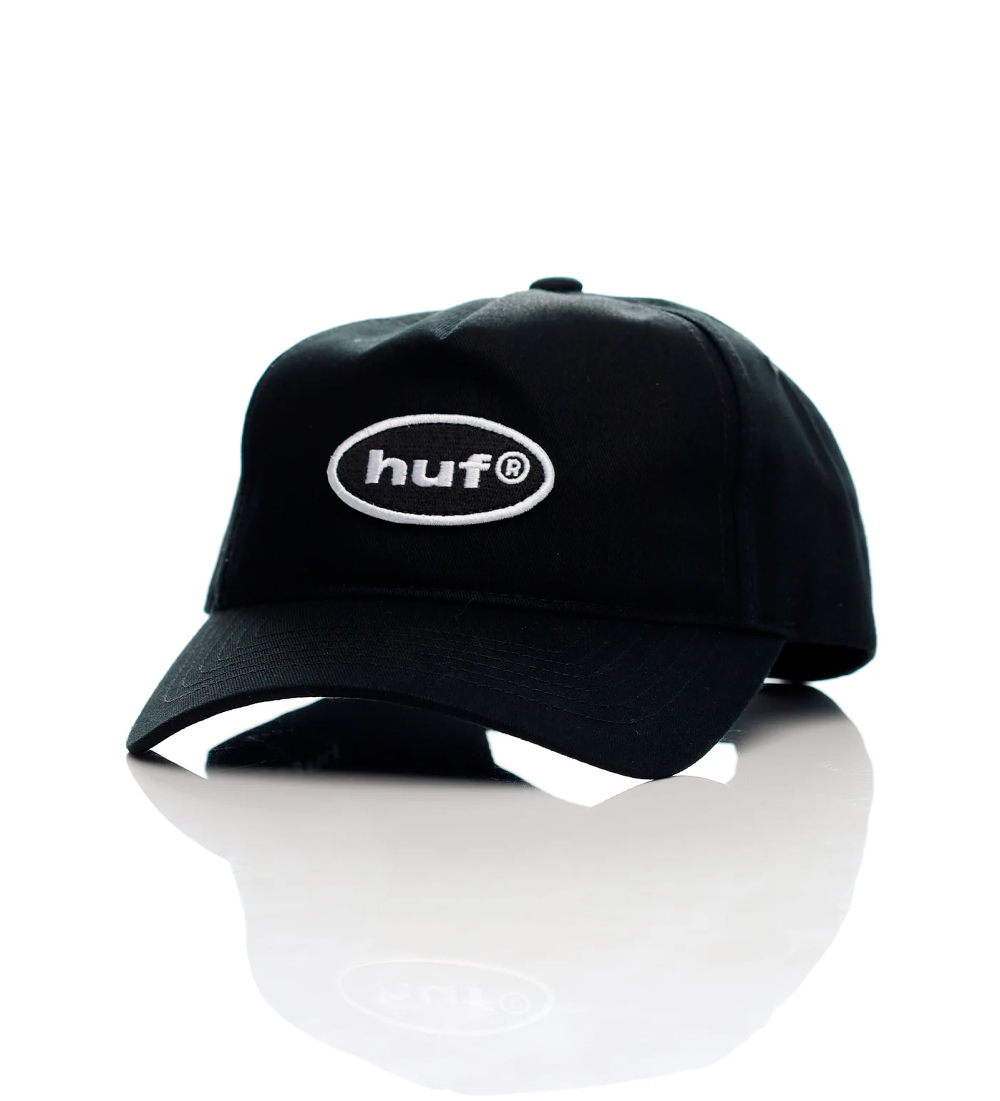 89 Oval 5-Panel Snapback, Black