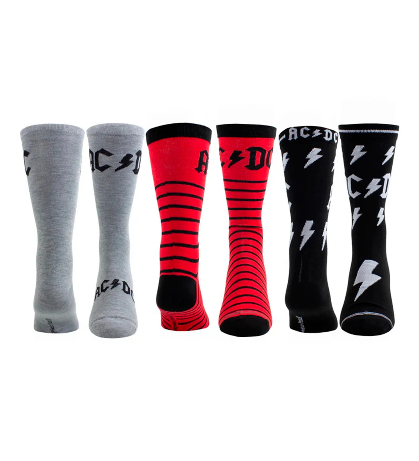 AC/DC 3 Pair Socks-Guitar Tin - Image 3