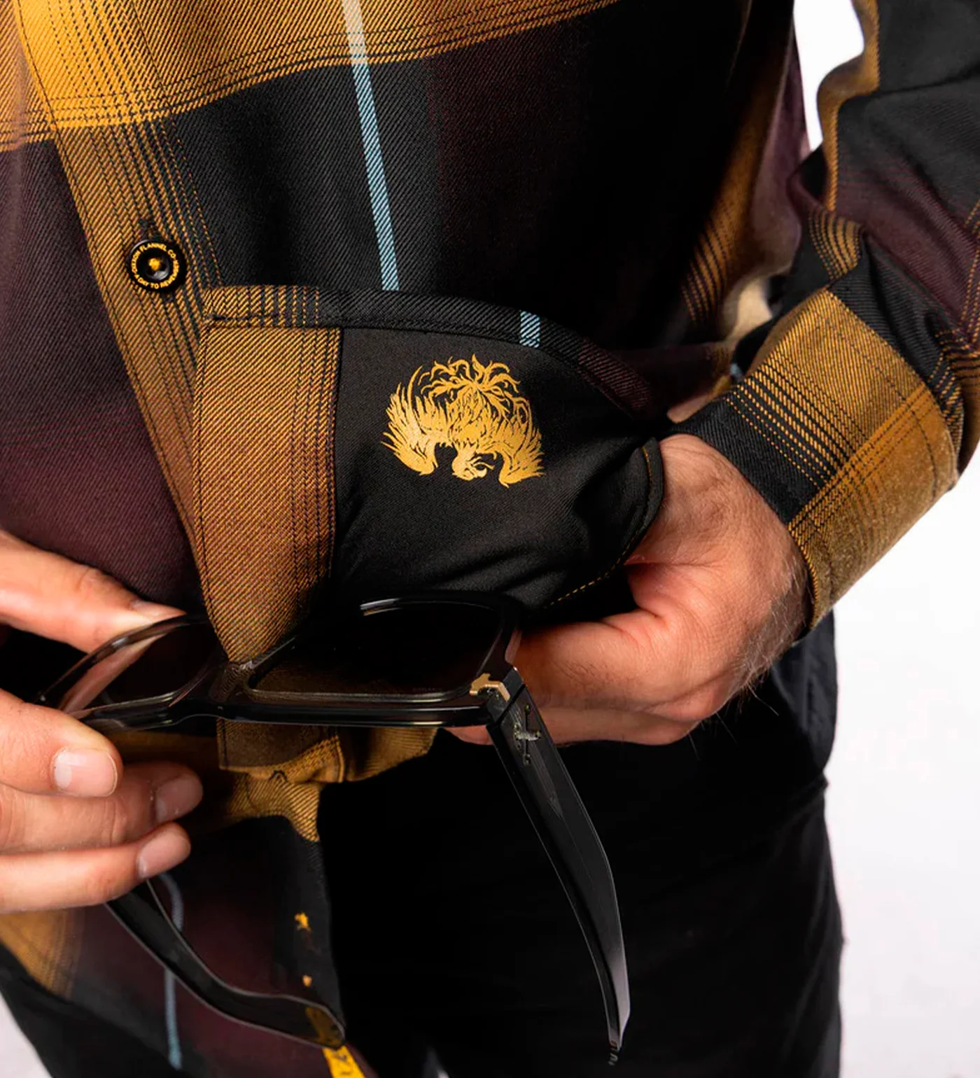 ADTR What Separates Me From You Flannel, Red/Gold/Black - Image 4