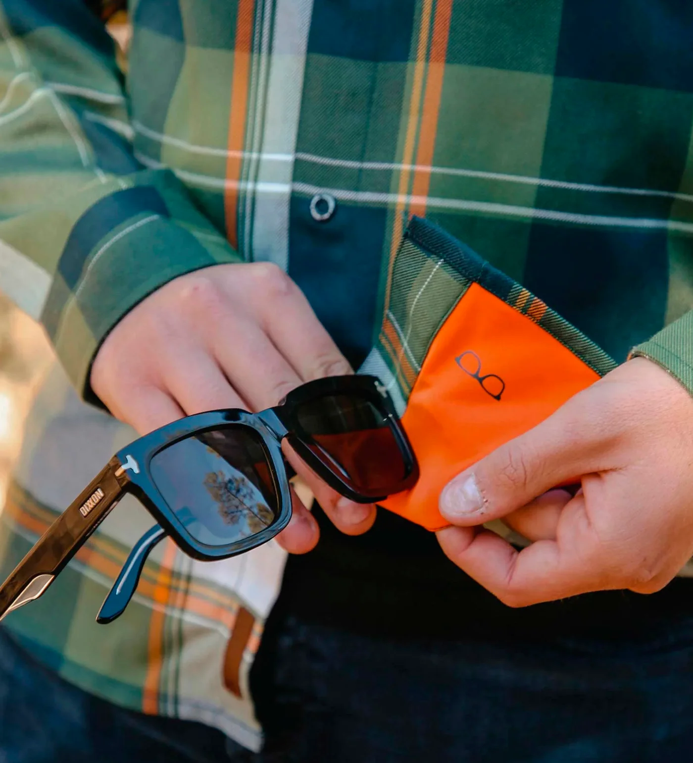 Adventurist Flannel, Green/White/Orange - Image 3