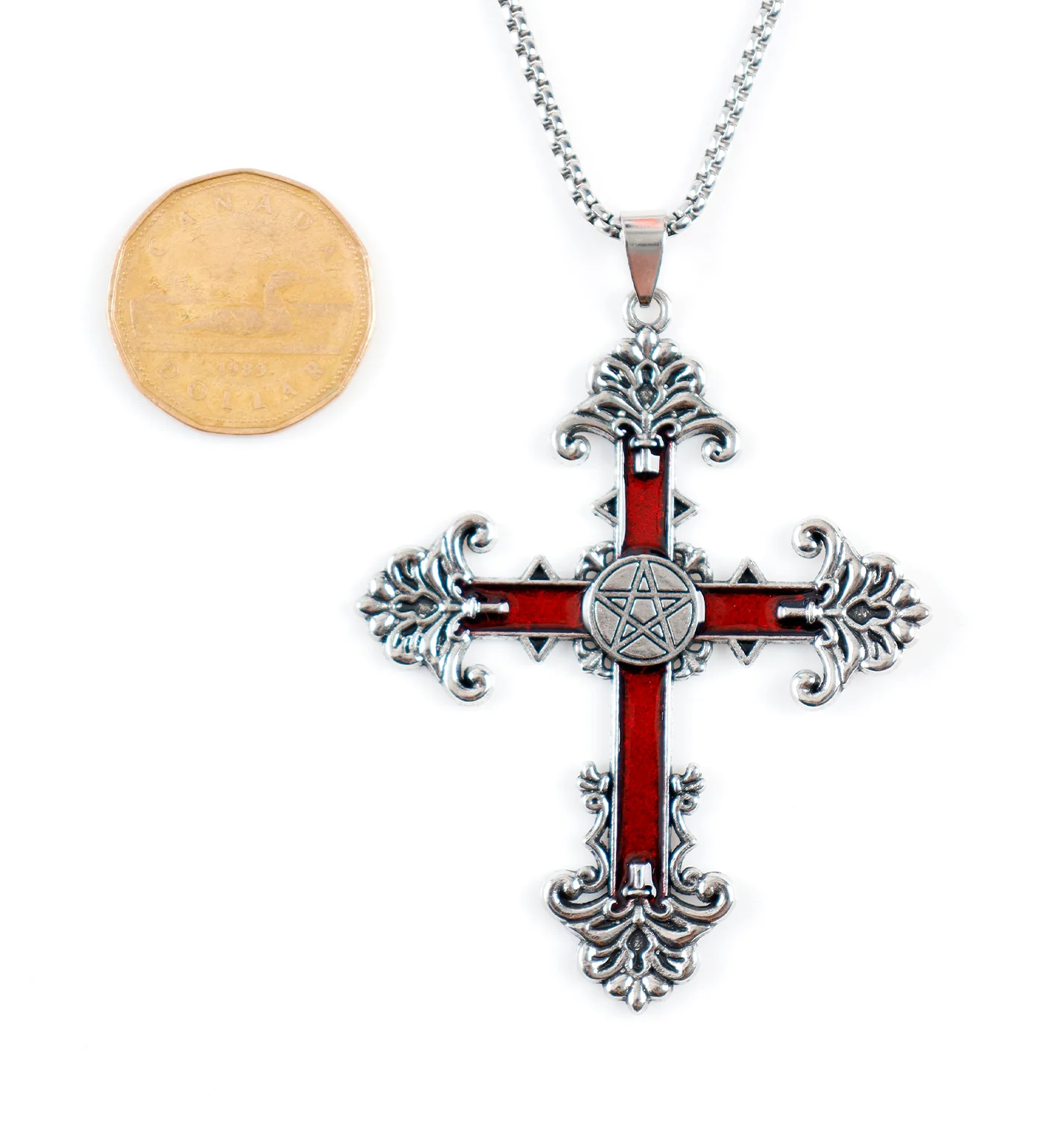 Angelic Gothic Red Cross, Silver (2A) - Image 2