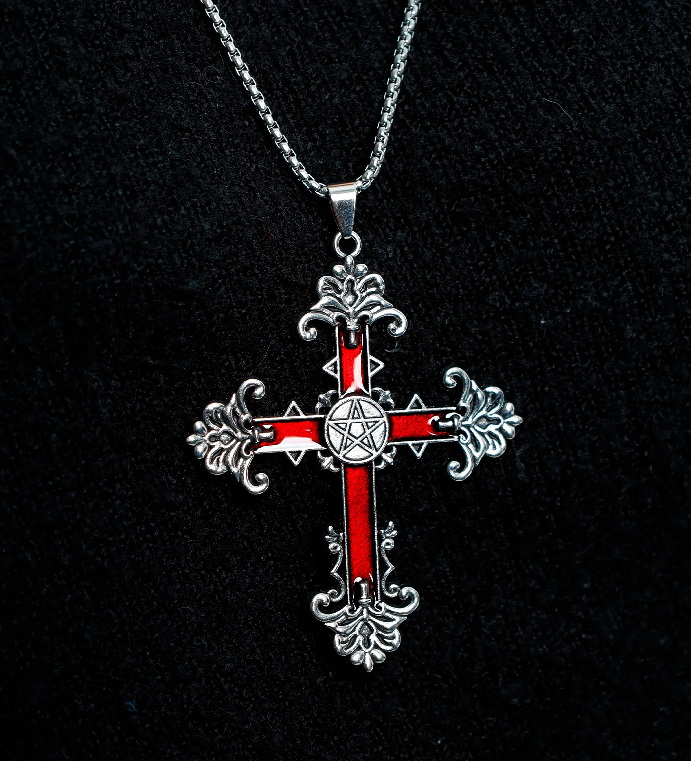 Angelic Gothic Red Cross, Silver (2A) - Image 5