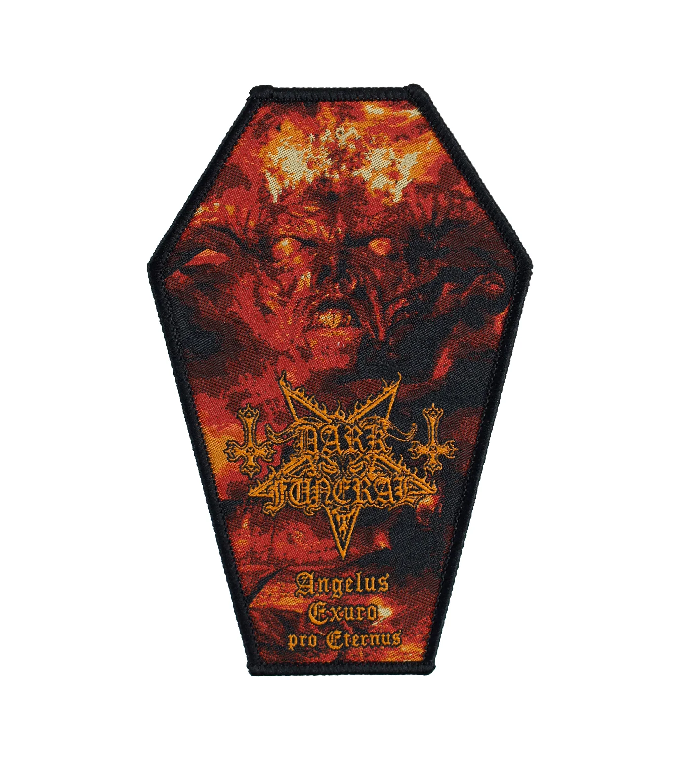 Angelus Exuro Pro Eternus Coffin, Black Border