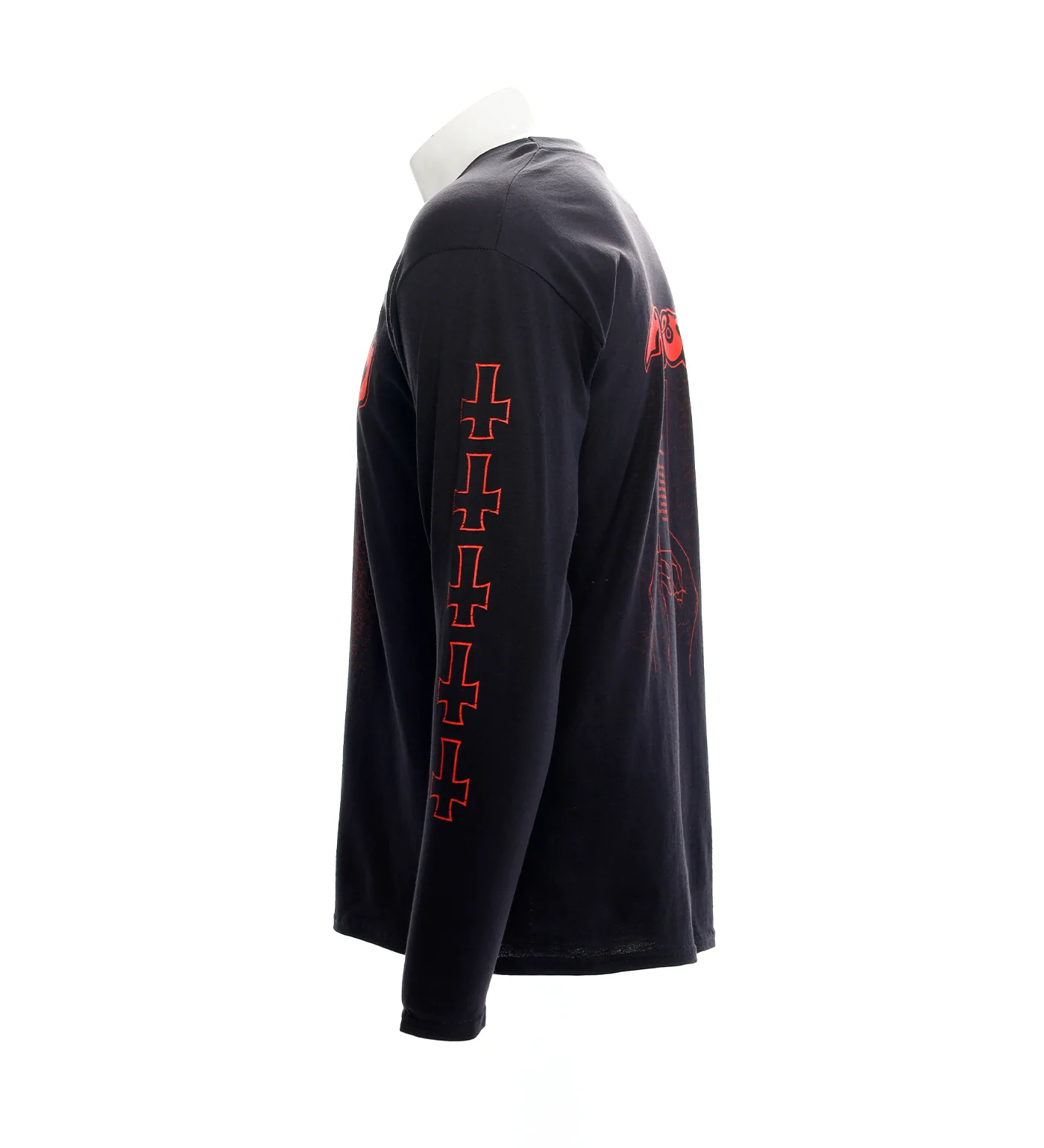 At War With Satan L/S, Black/Red - Image 2