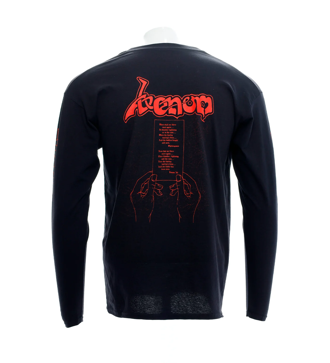 At War With Satan L/S, Black/Red - Image 3