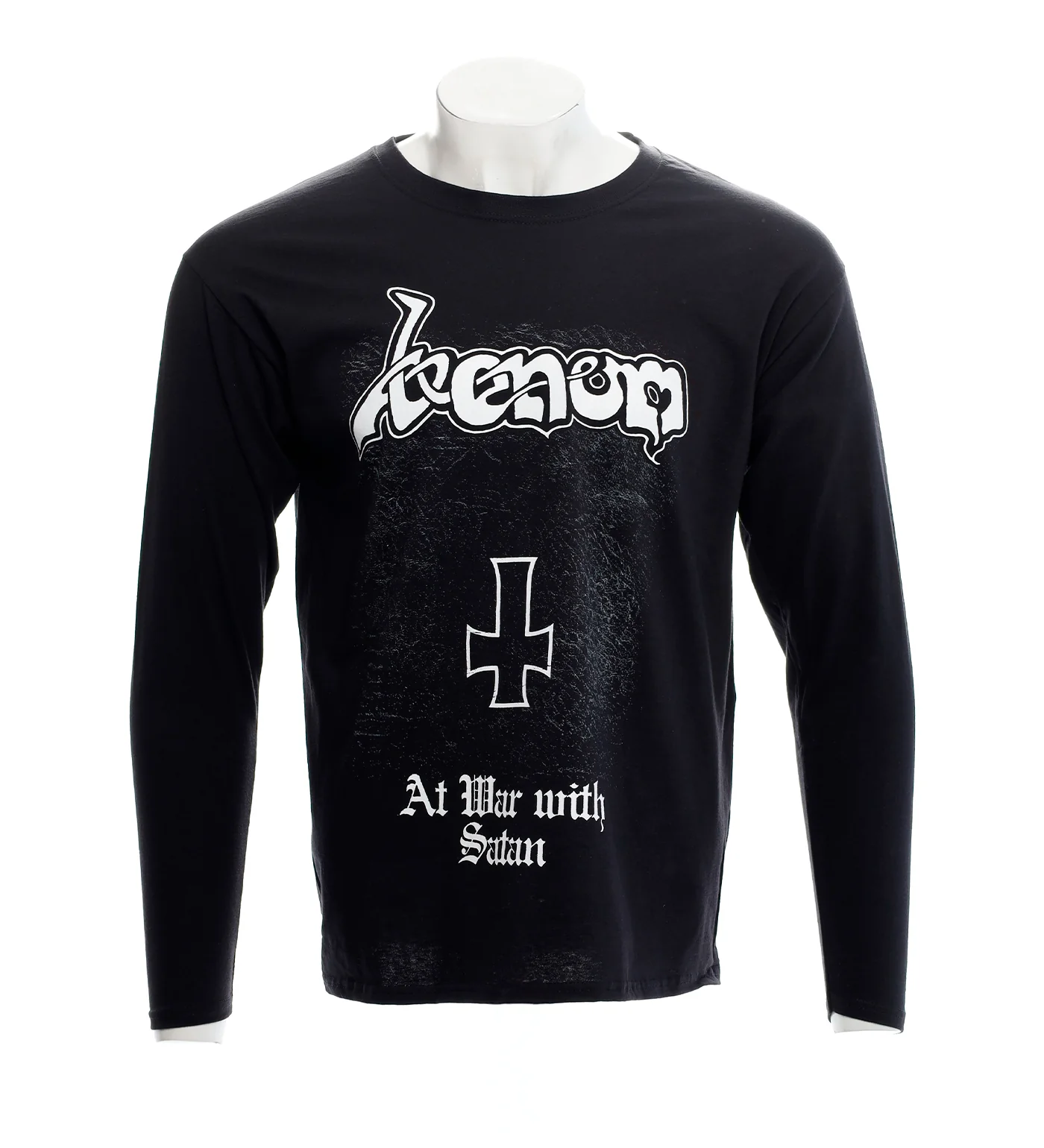 At War With Satan L/S, Black/White