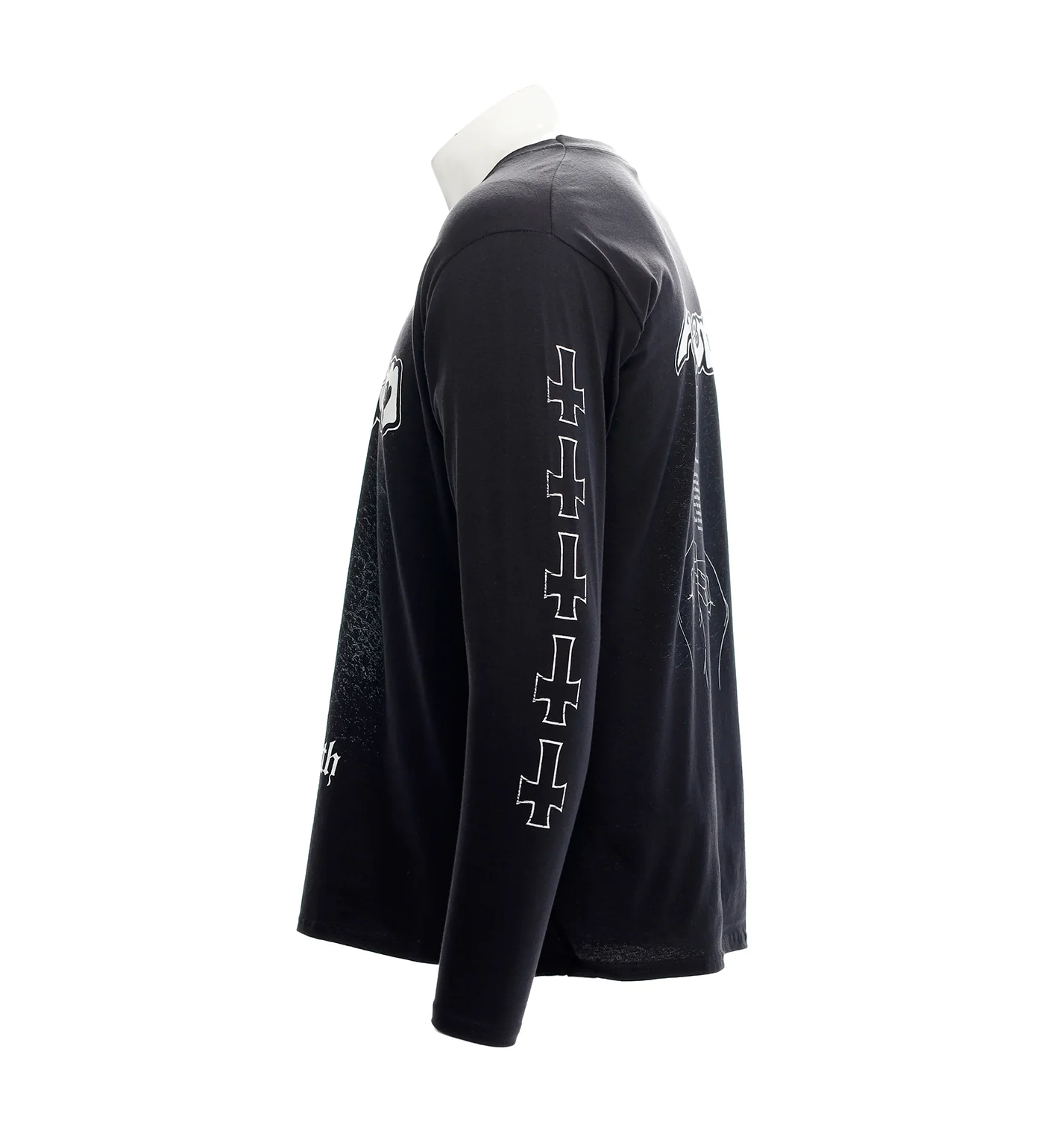 At War With Satan L/S, Black/White - Image 2