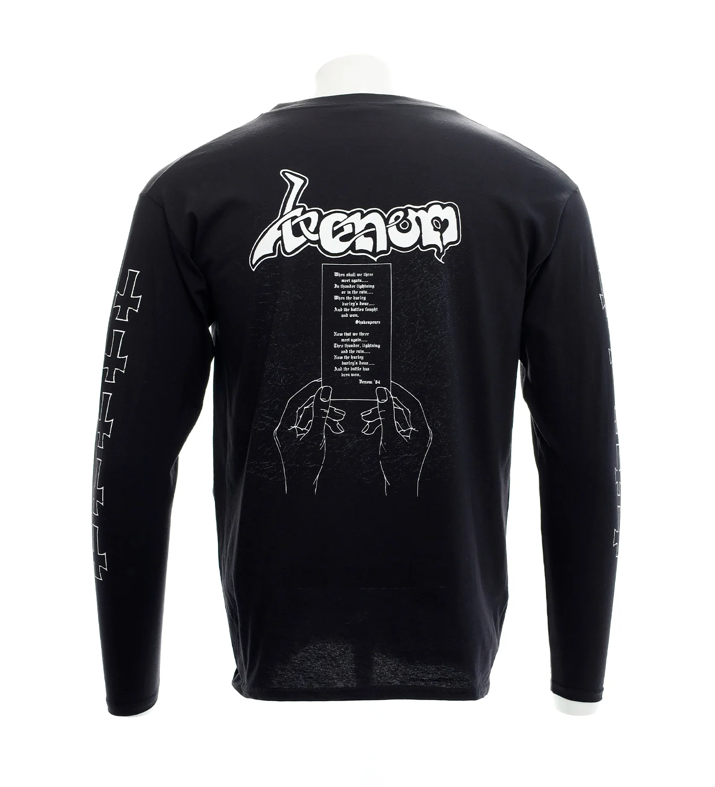 At War With Satan L/S, Black/White - Image 3