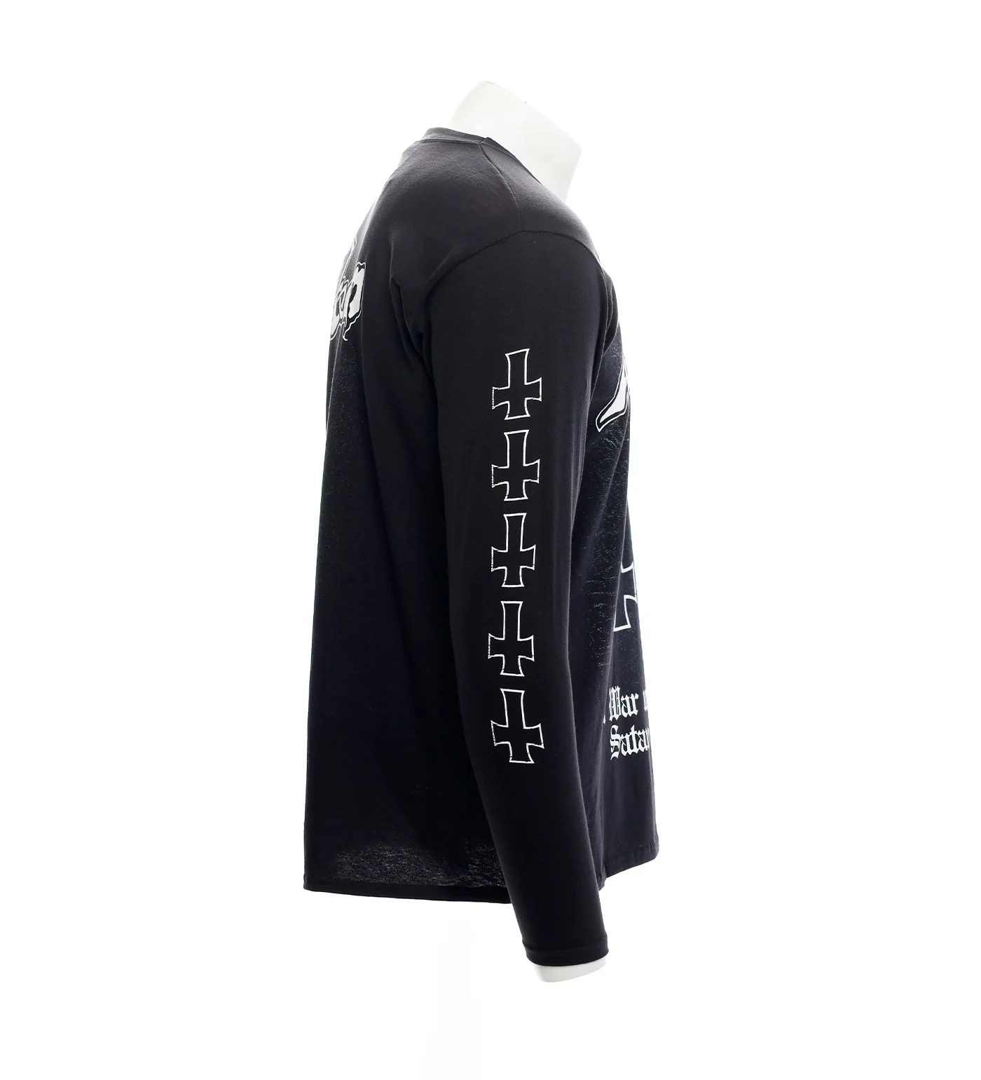 At War With Satan L/S, Black/White - Image 4