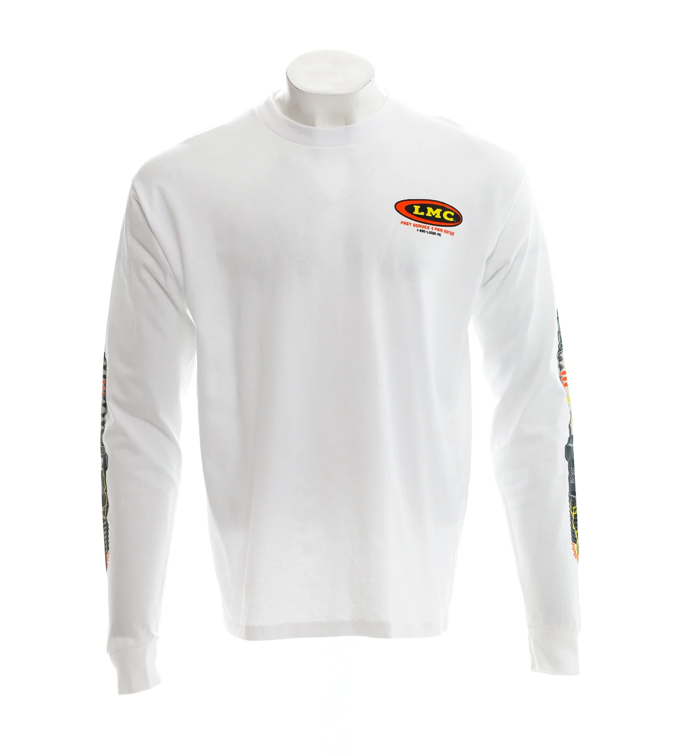 Auto Parts L/S, White