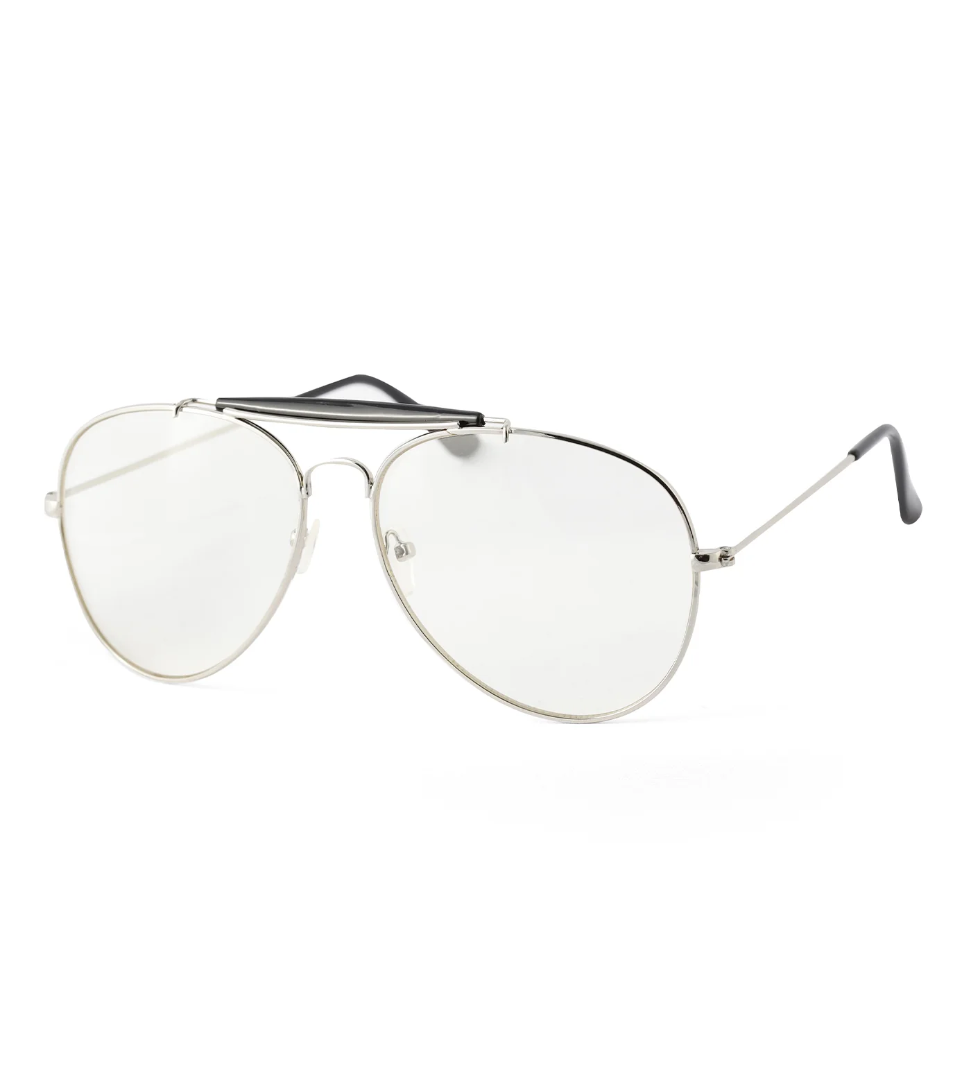 Aviator, Silver/Clear