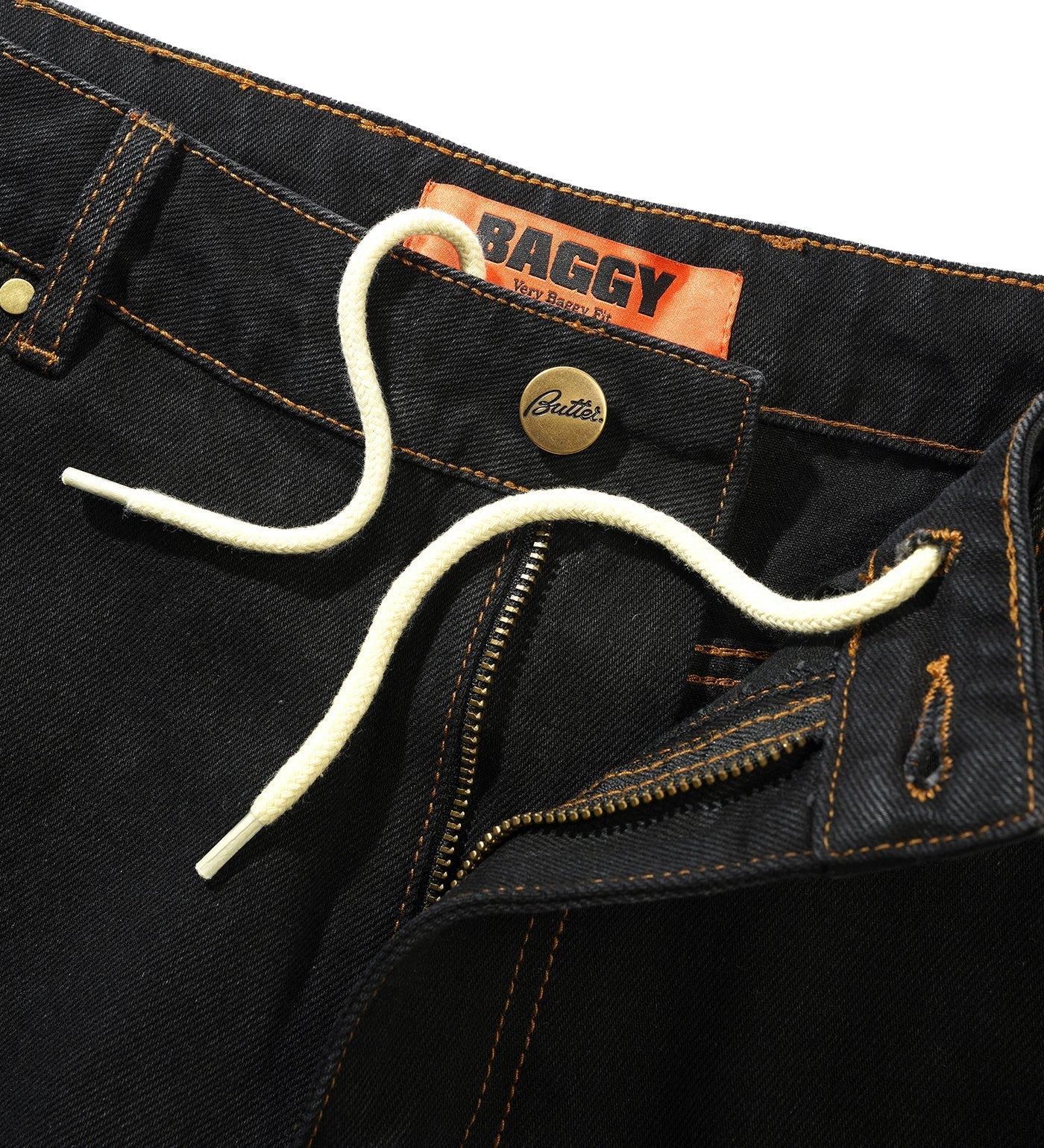 Baggy Denim, Washed Black - Image 3