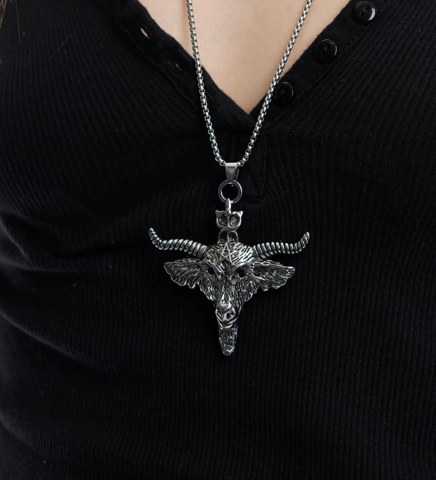 Baphomet Head (2E), Silver - Image 5
