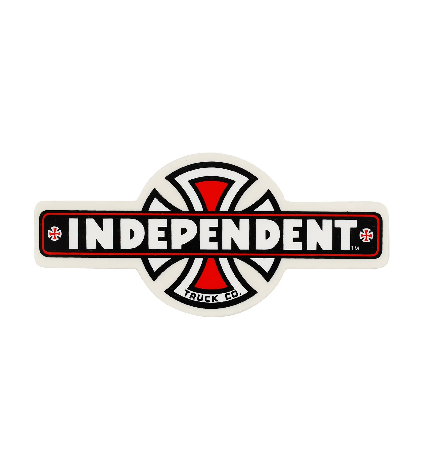 Bar And Logo Med, Black/White/Red