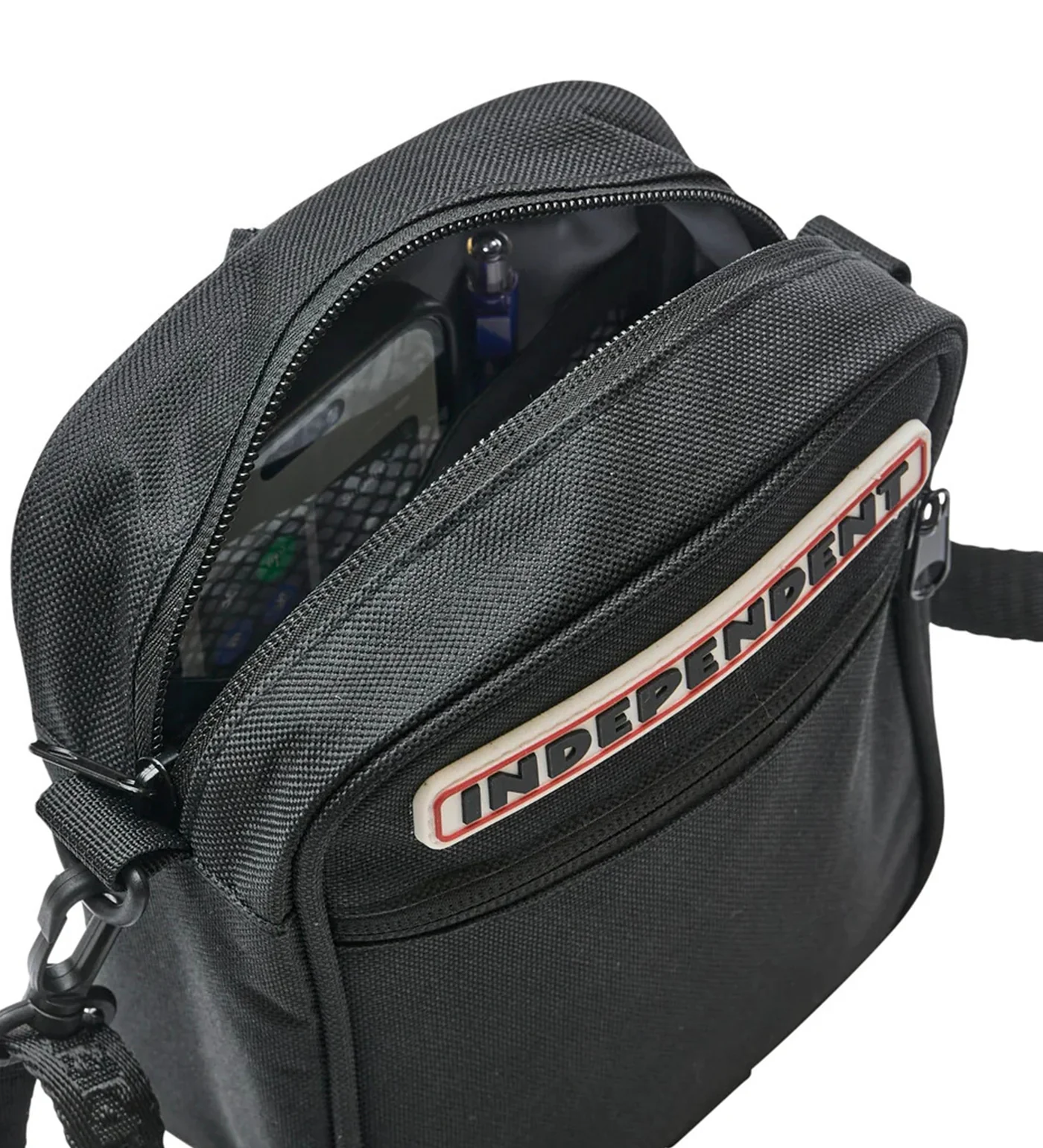 Bar Logo Side Bag, Black - Image 3