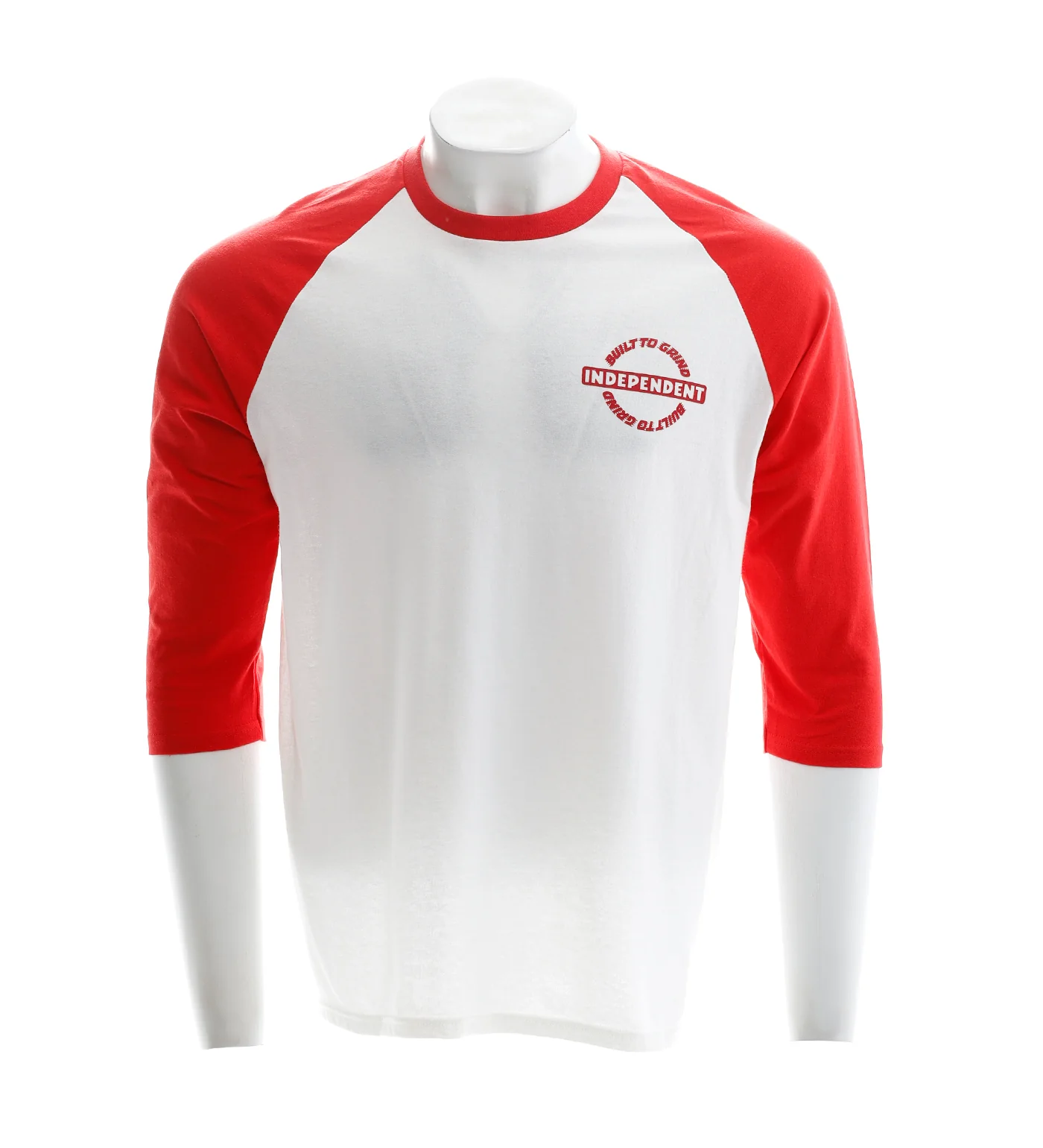 Bar-rier 3/4 Raglan, White/Red