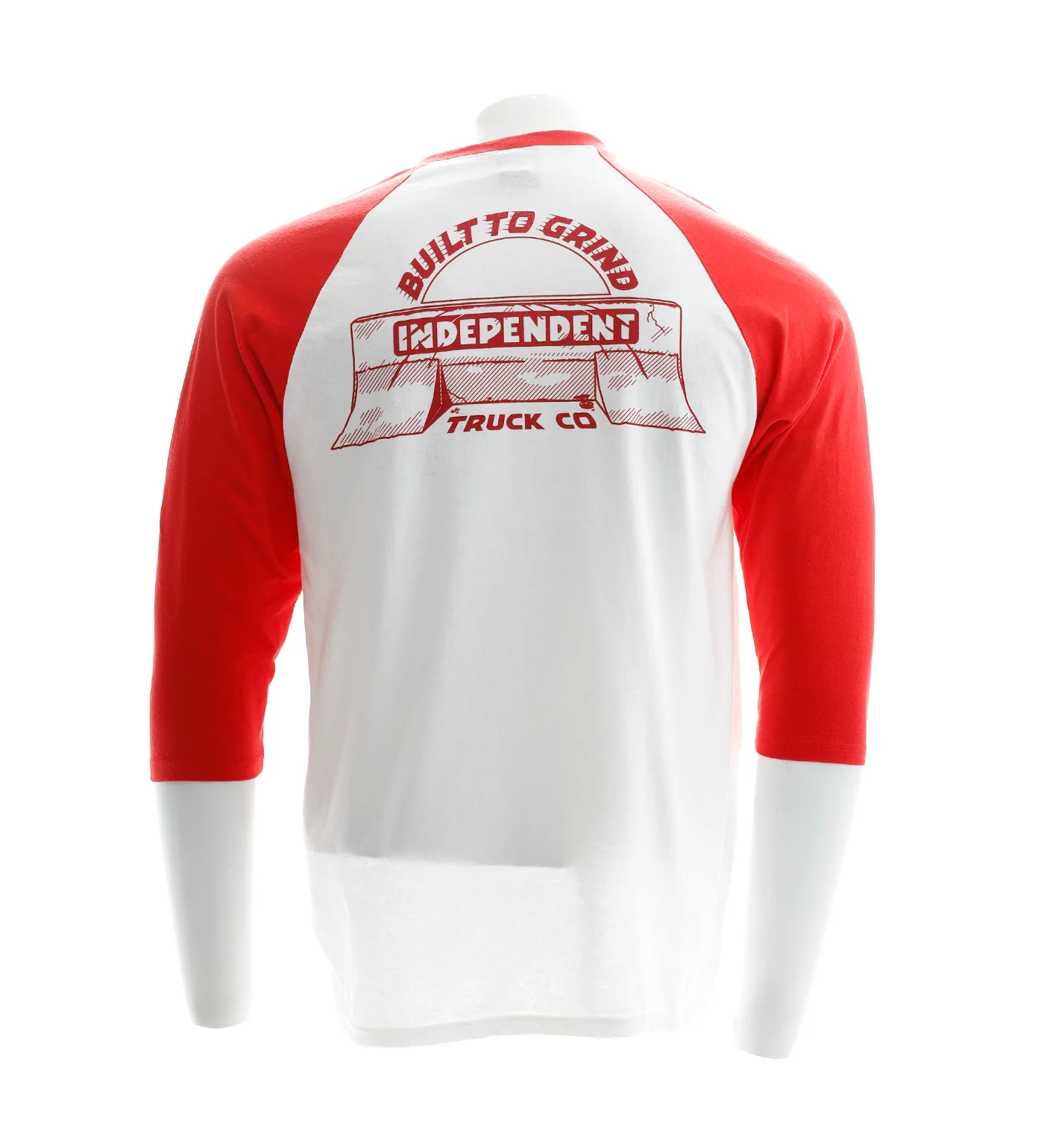 Bar-rier 3/4 Raglan, White/Red - Image 2