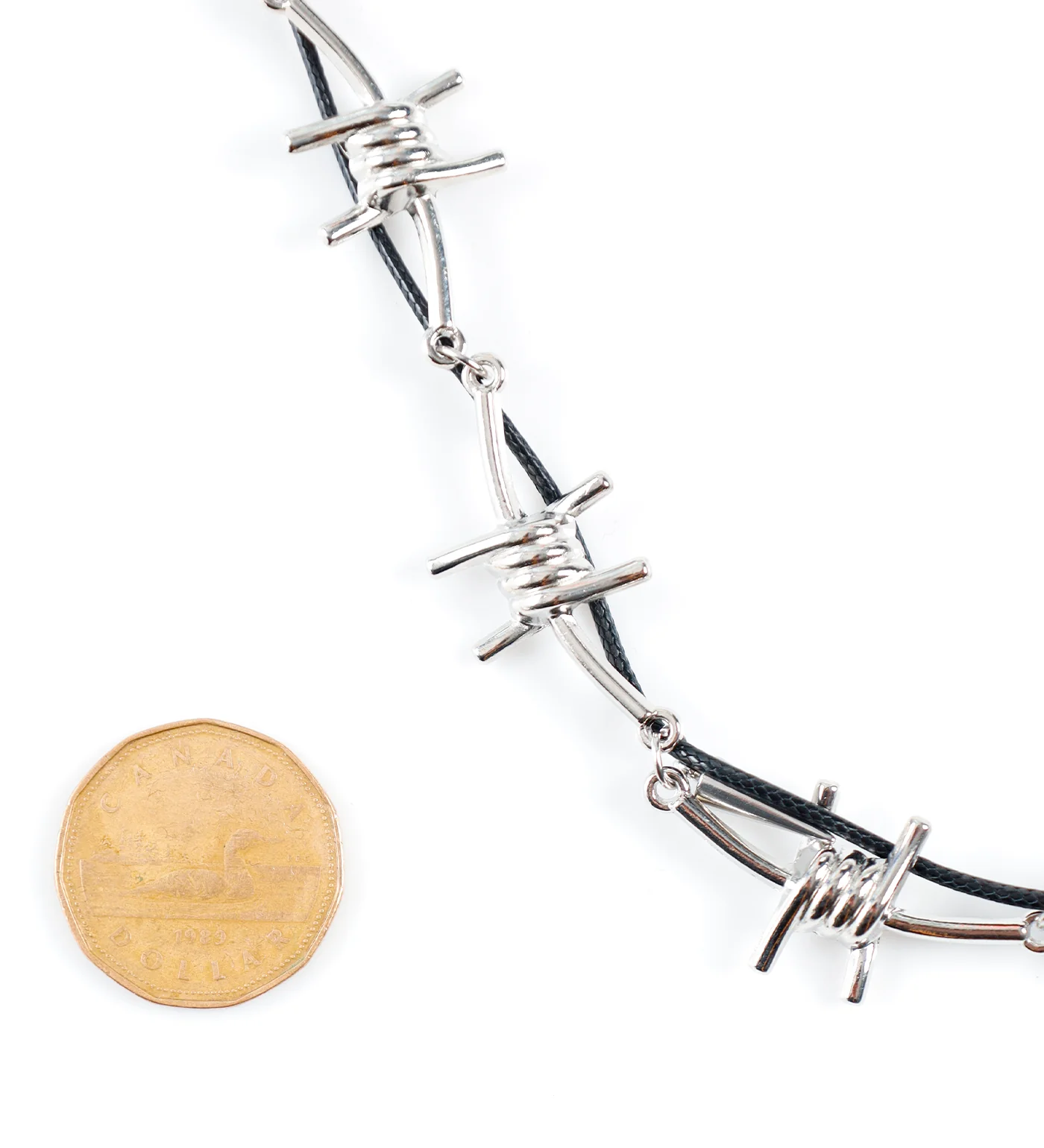 Barbed Wire Spiked Multi Chain, Silver (2E) - Image 2