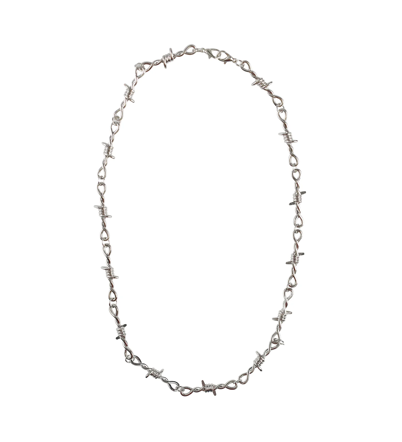 Barbed Wire 20 inch, Silver(2E)
