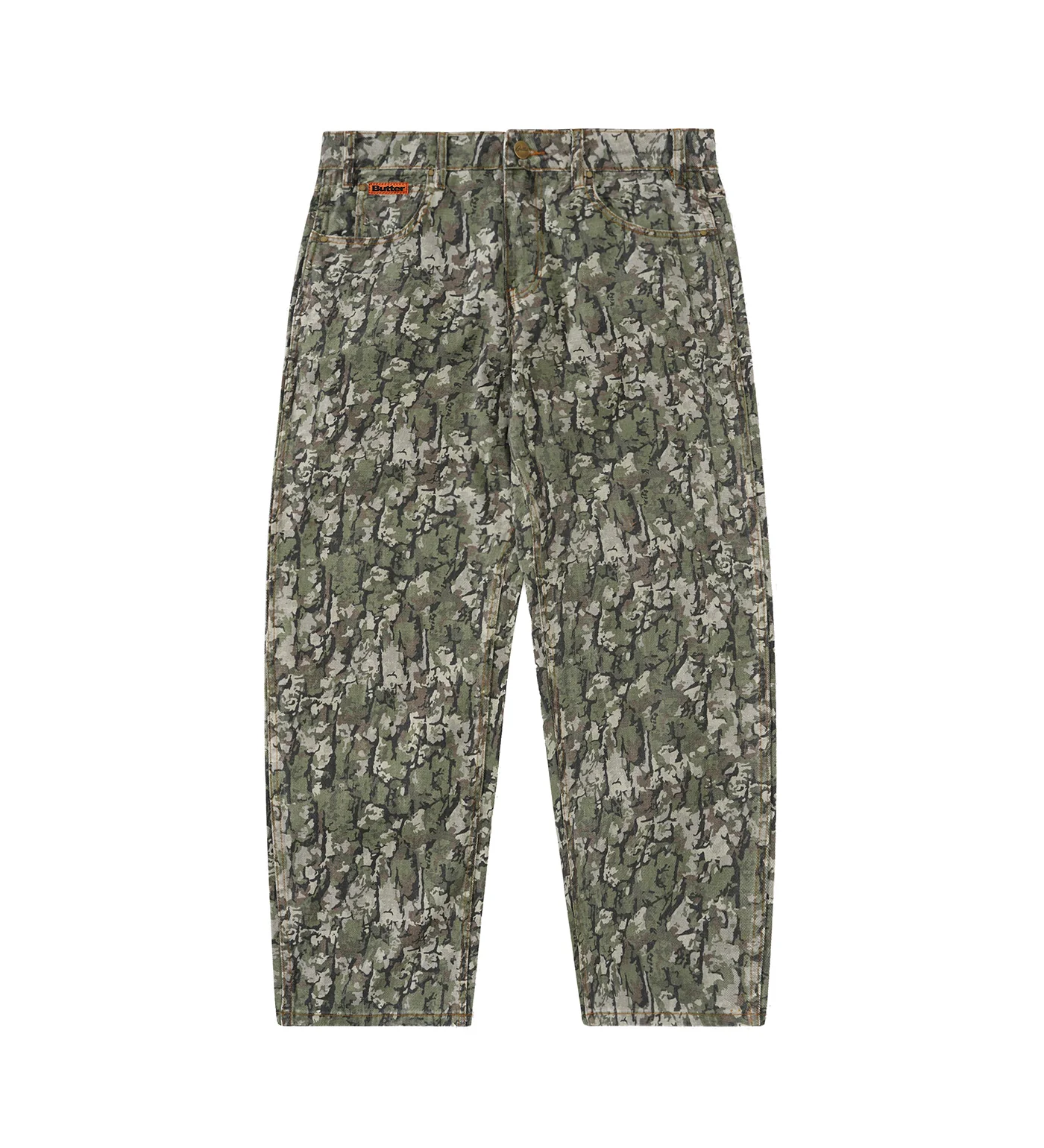 Bark Camo Denim - BAGGY, Army