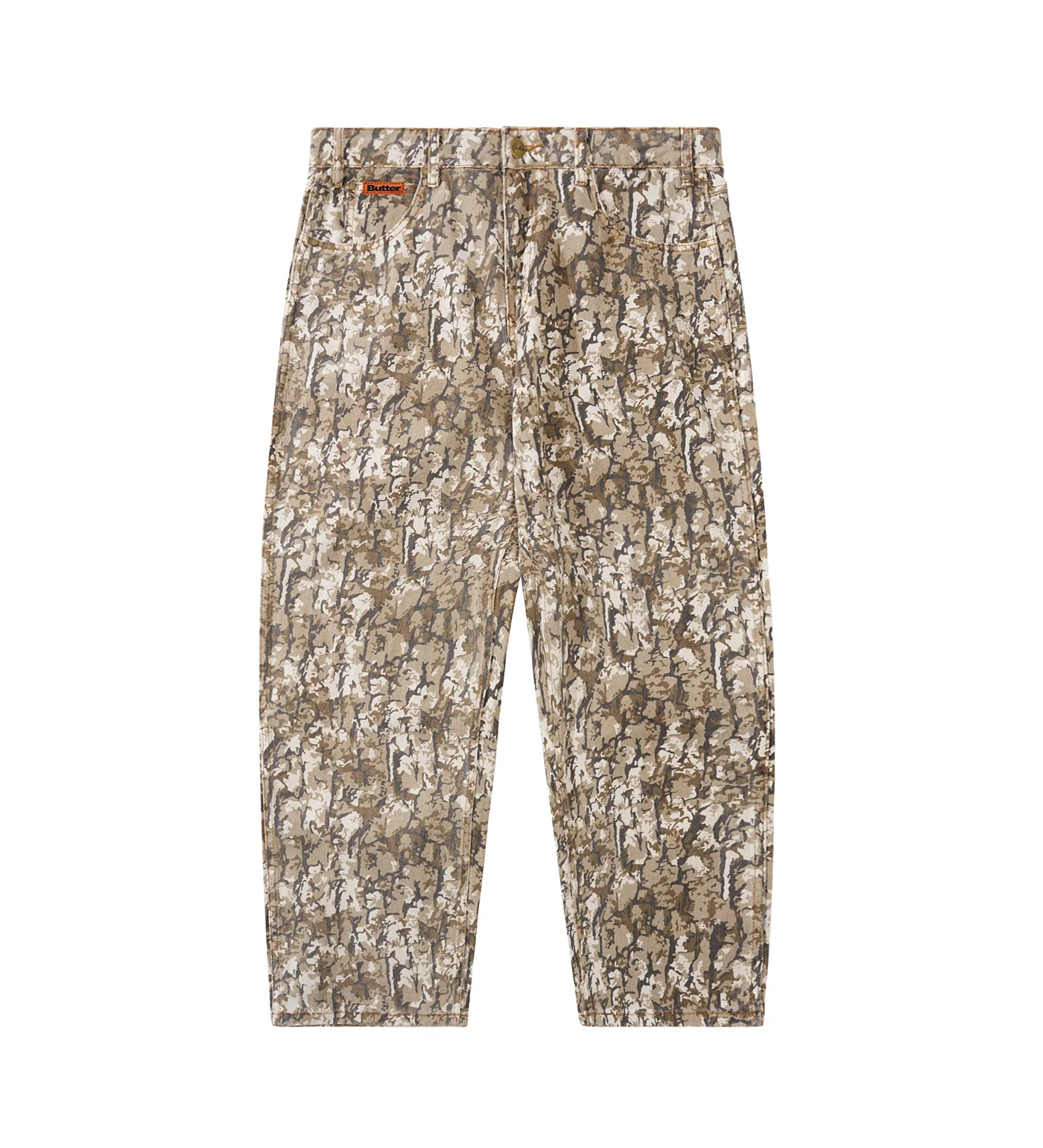 Bark Camo Denim - BAGGY, Tan