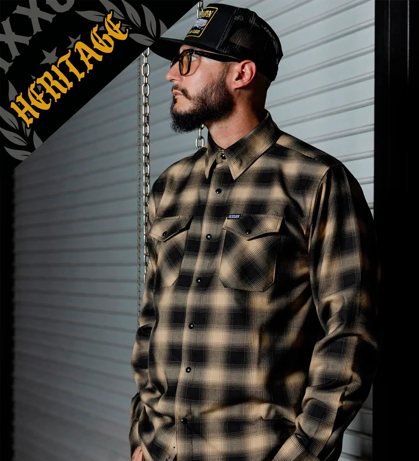 Barrio Heritage Flannel, Black/Cleam - Image 5