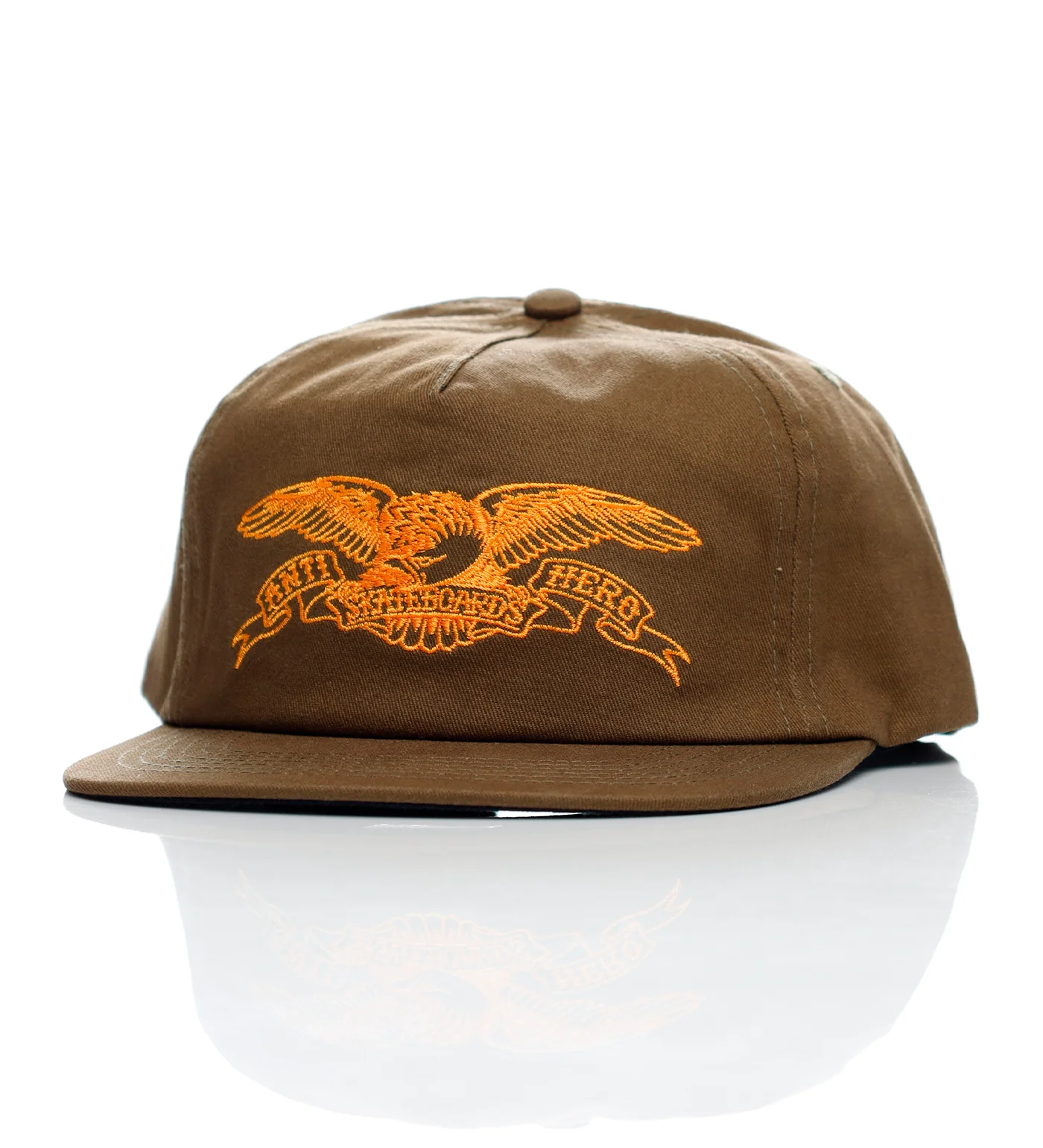 Basic Eagle Snapback, Brown-Olive/Orange