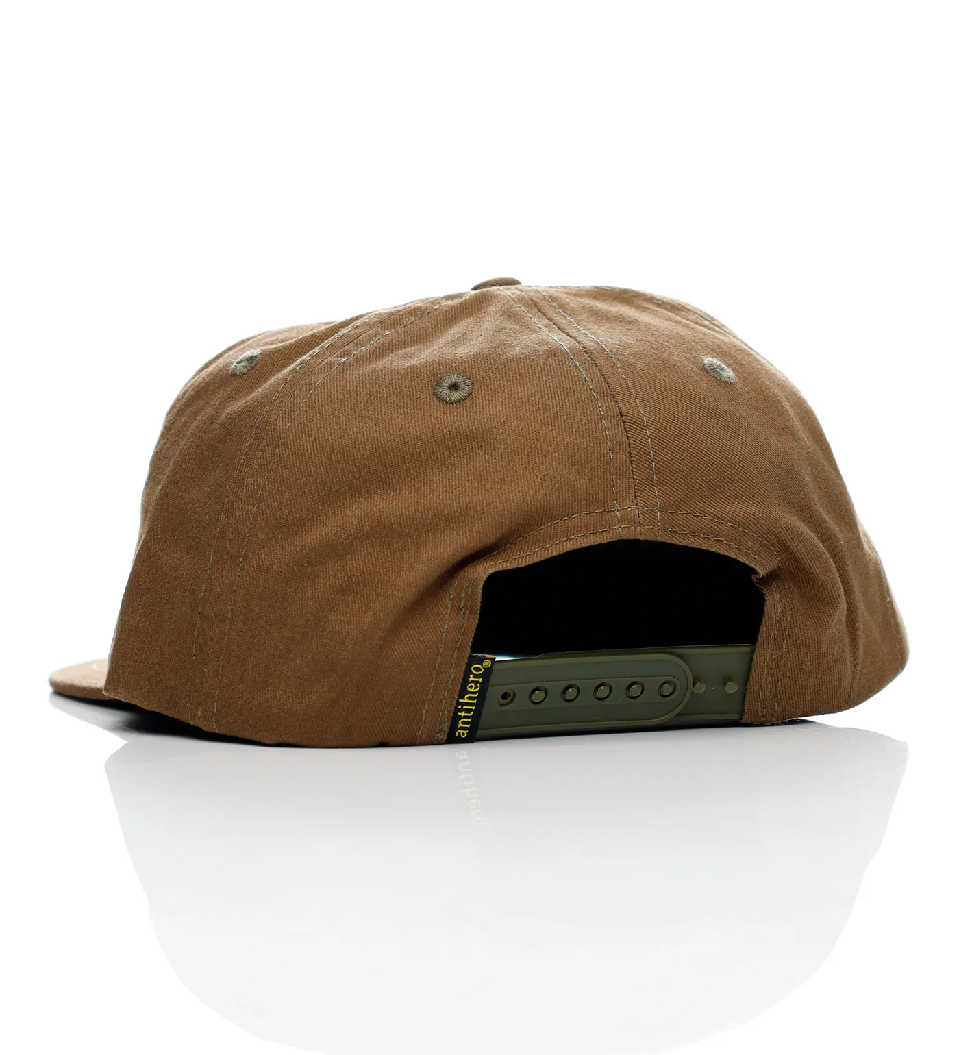 Basic Eagle Snapback, Brown-Olive/Orange - Image 2