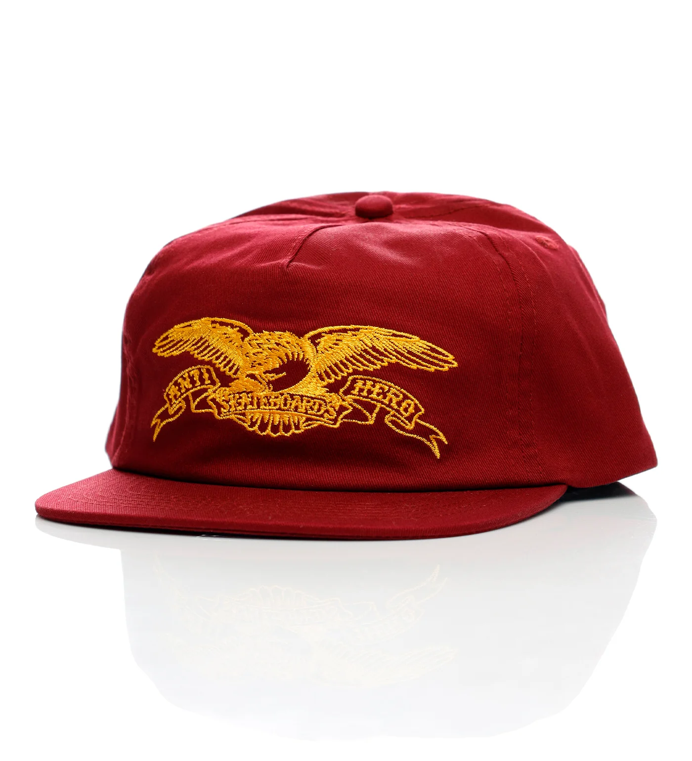 Basic Eagle Snap, Wine/Gold